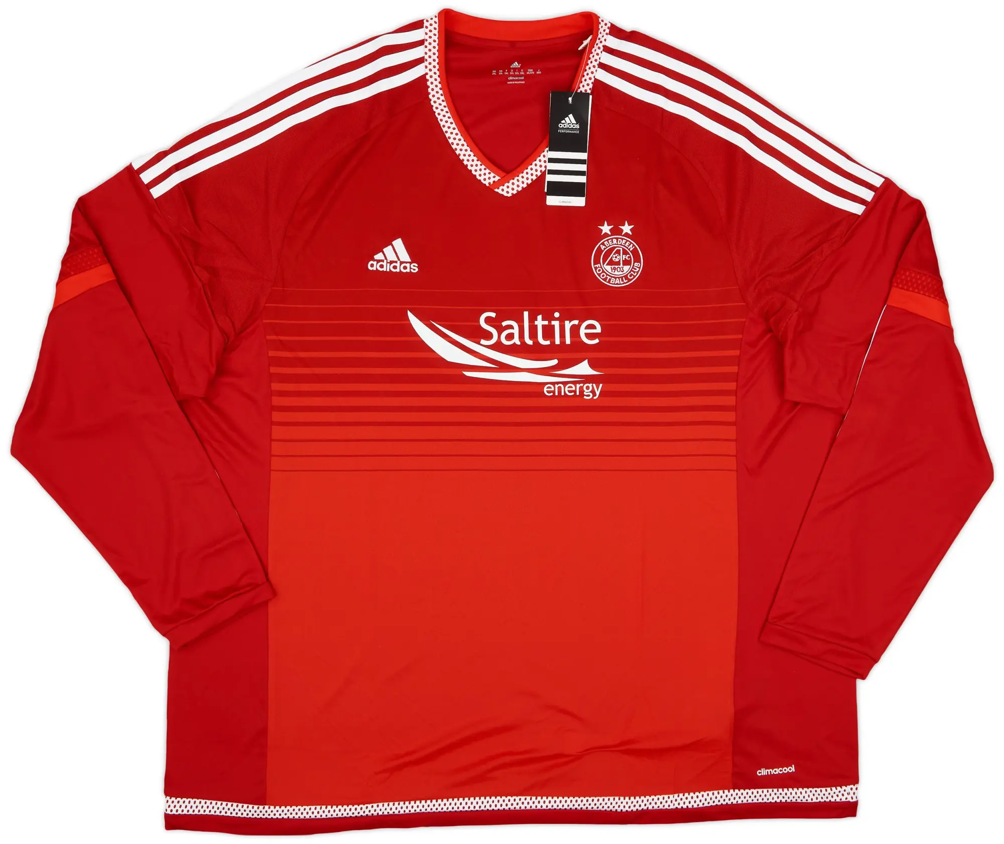 adidas 2015-16 Aberdeen Home L/S Shirt (3XL)