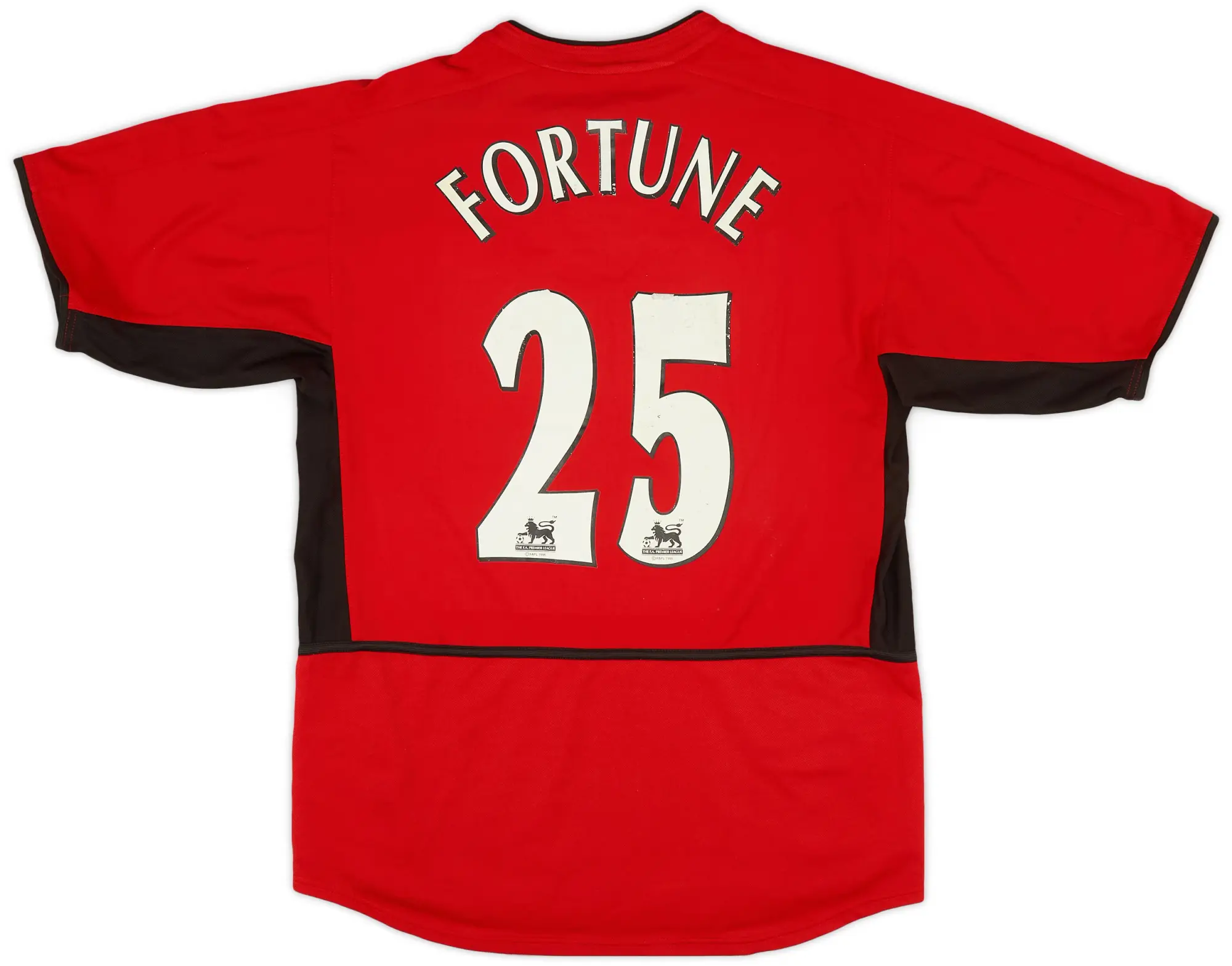 Nike 2002-04 Manchester United Home Shirt Fortune #25 - 5/10 - (M)