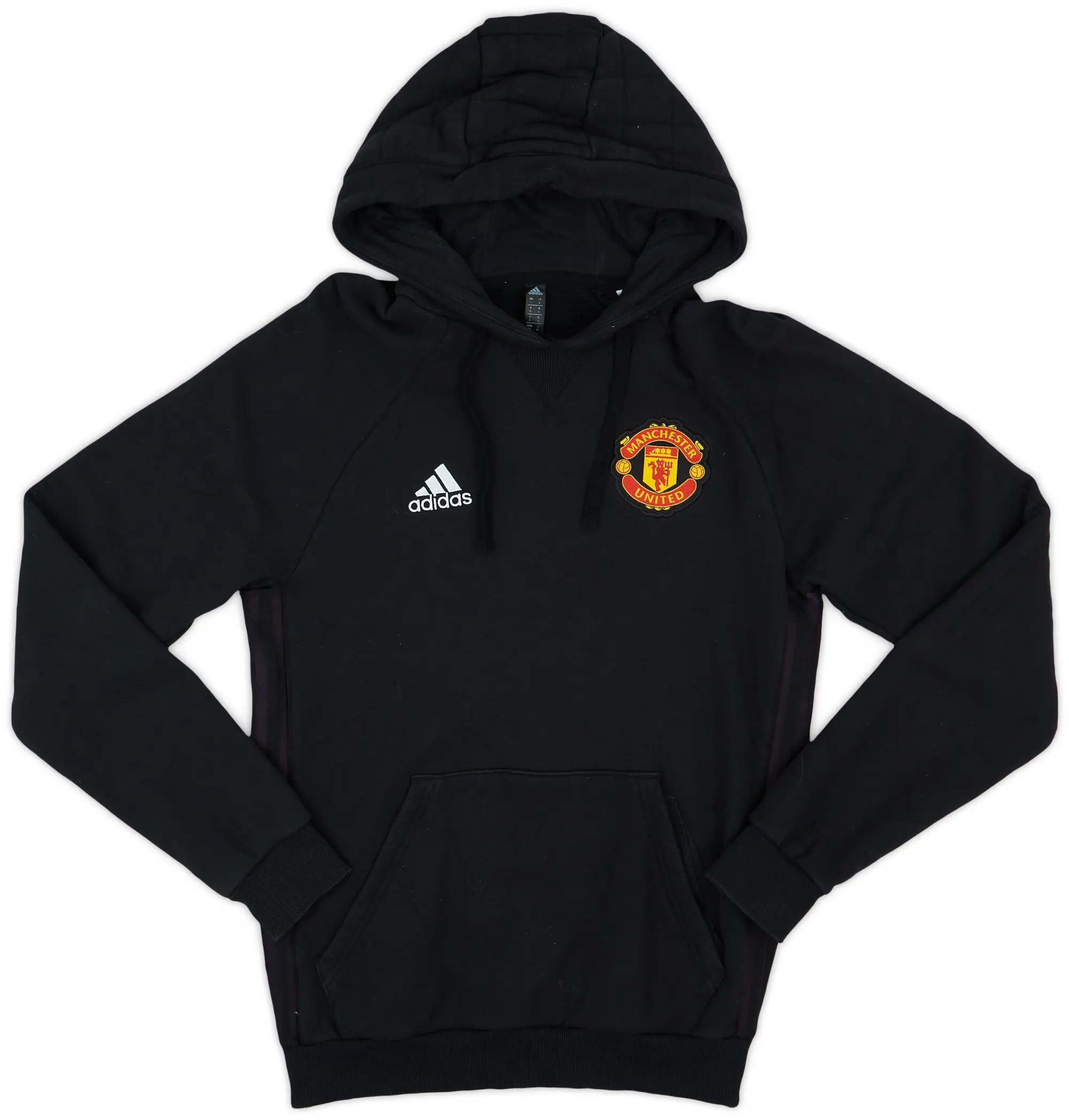 2021-22 Manchester United adidas Hooded Sweat Top - 9/10 - (S)
