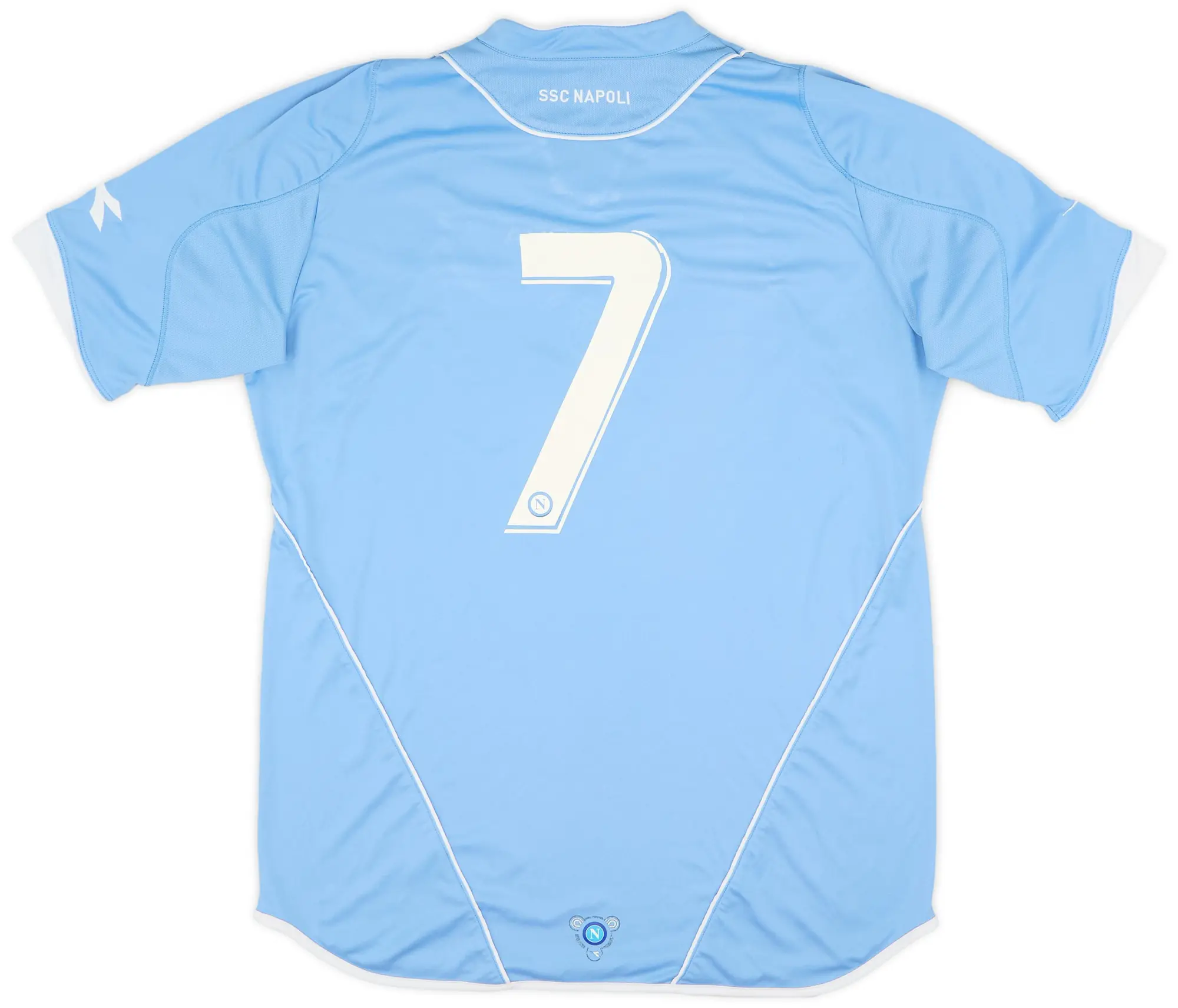 Diadora 2007-08 Napoli Home Shirt #7 - 6/10 - (XL)