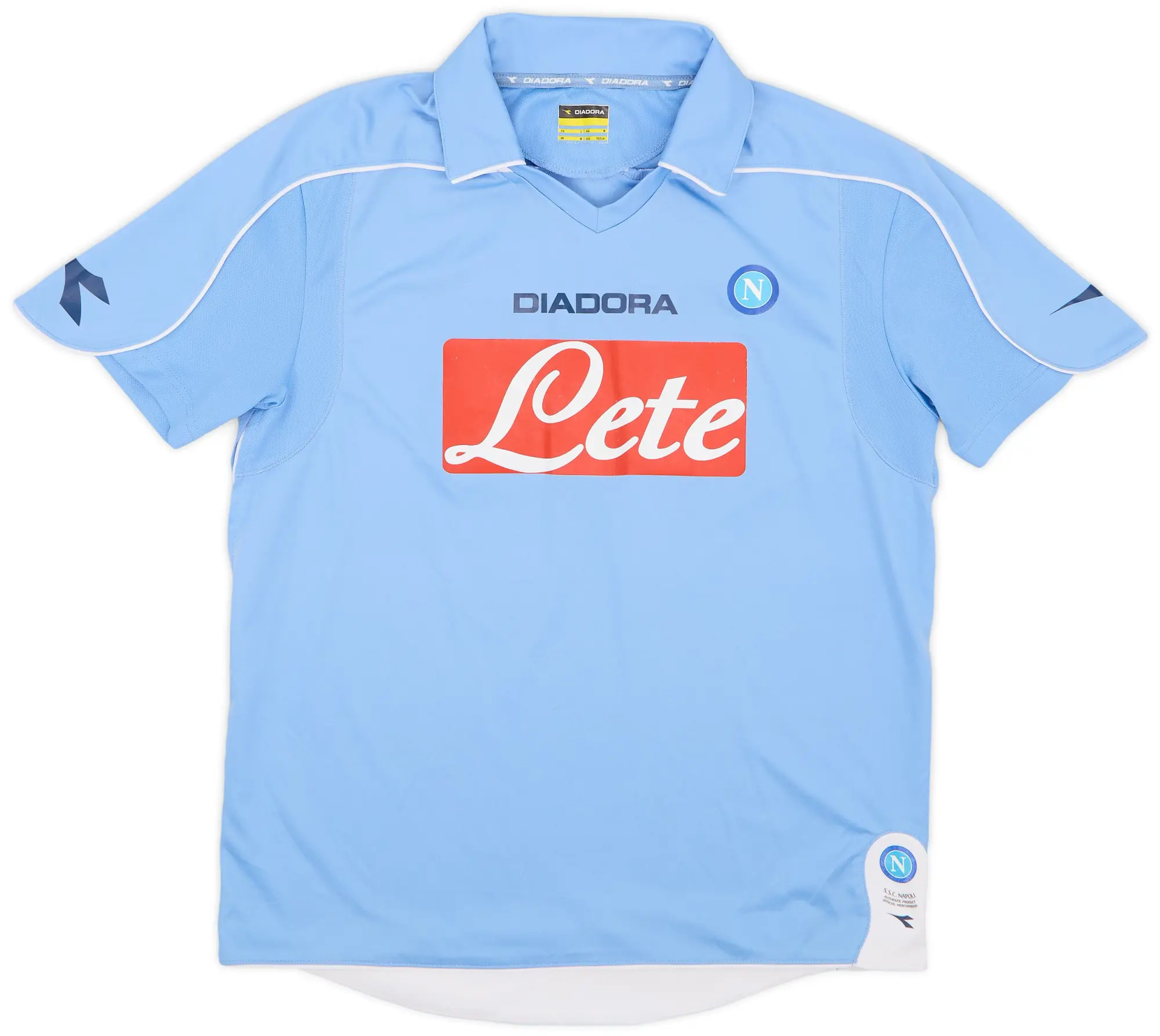 Diadora 2008-09 Napoli Home Shirt - 7/10 - (M)