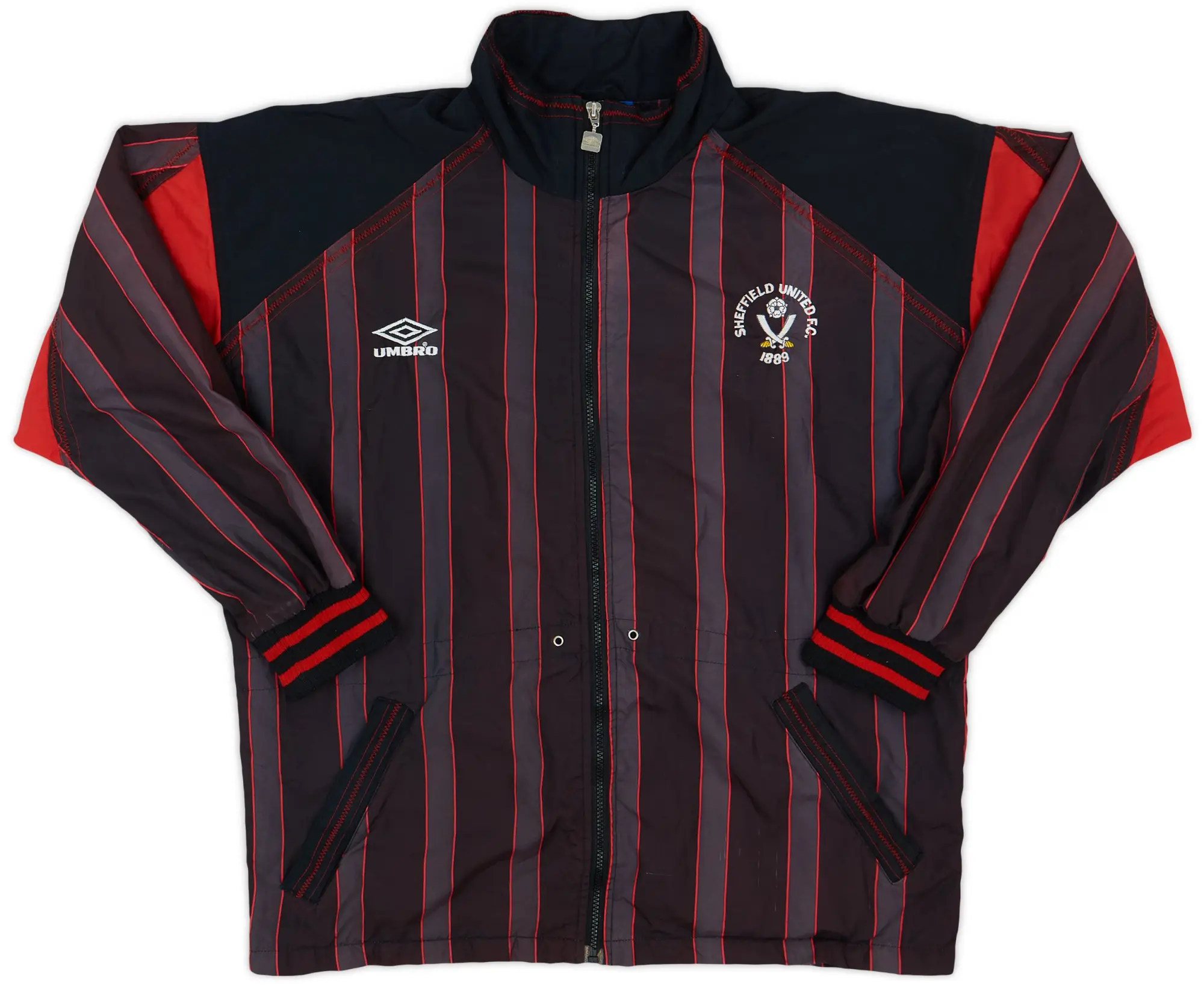 1991-92 Sheffield United Umbro Track Jacket - 9/10 - (M)