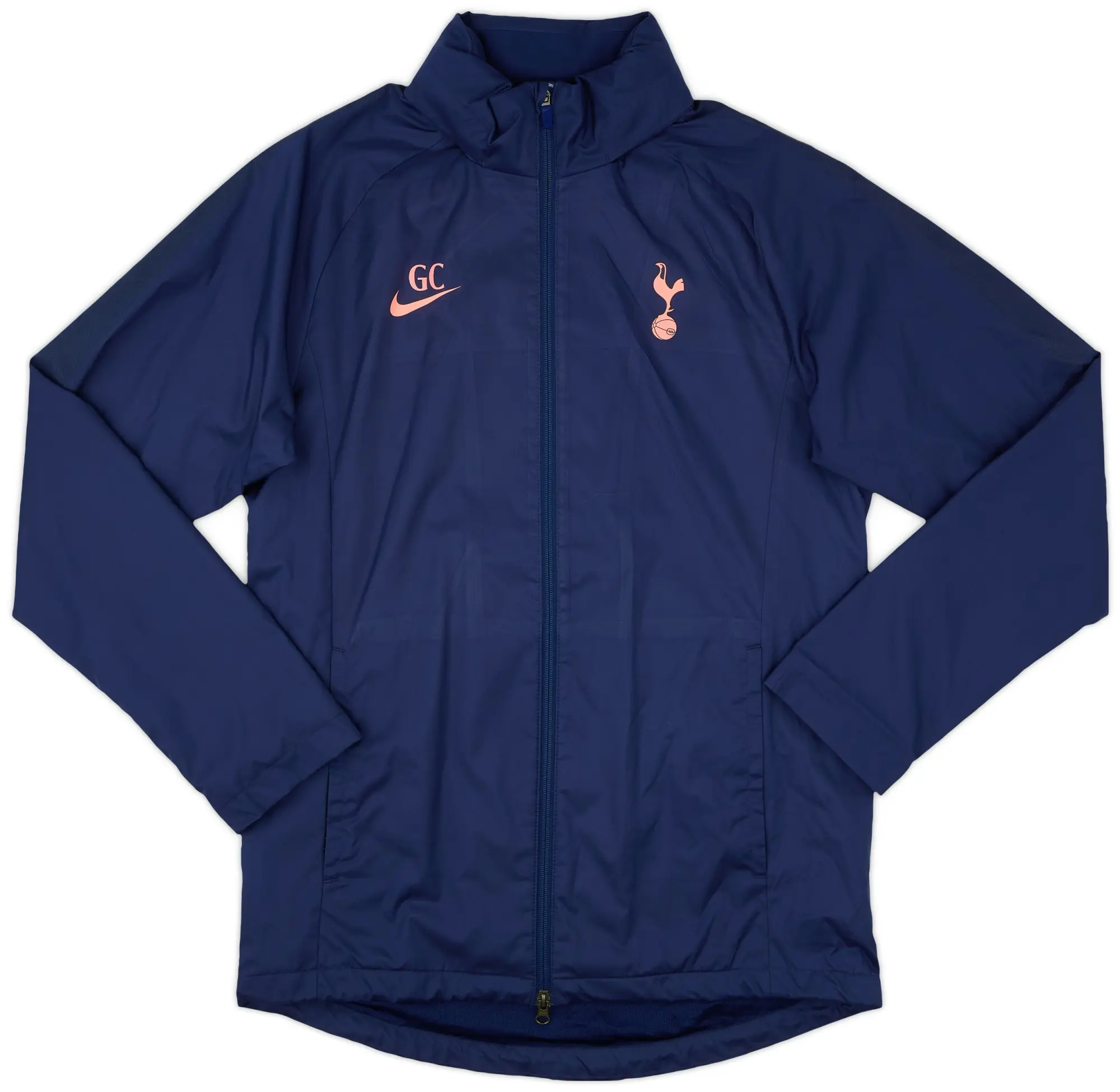 2020-21 Tottenham Nike Staff Issue Hooded Rain Jacket 'GC' - 9/10 - (M)