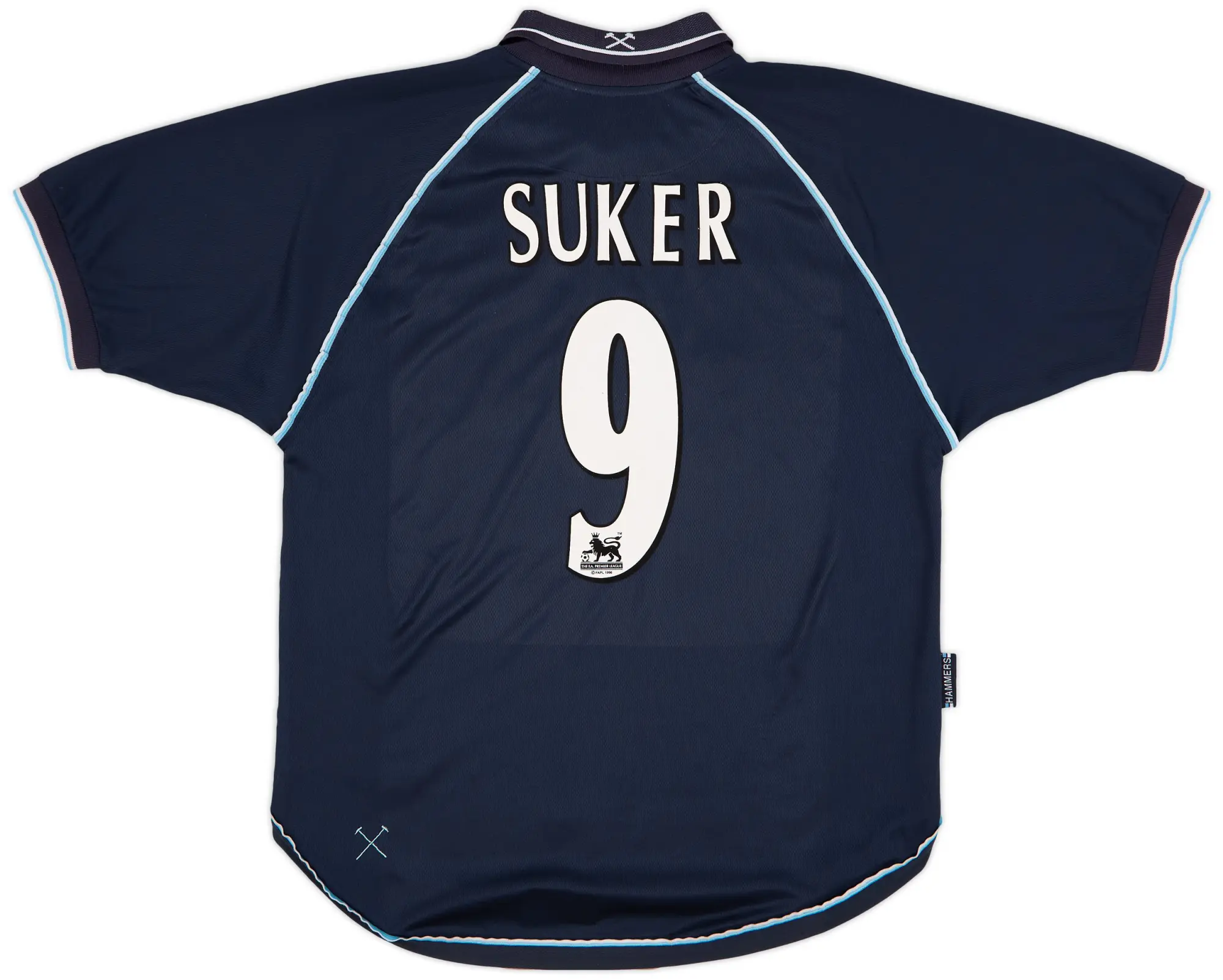 Fila 1999-01 West Ham Third Shirt Suker #9 - 7/10 - (L)