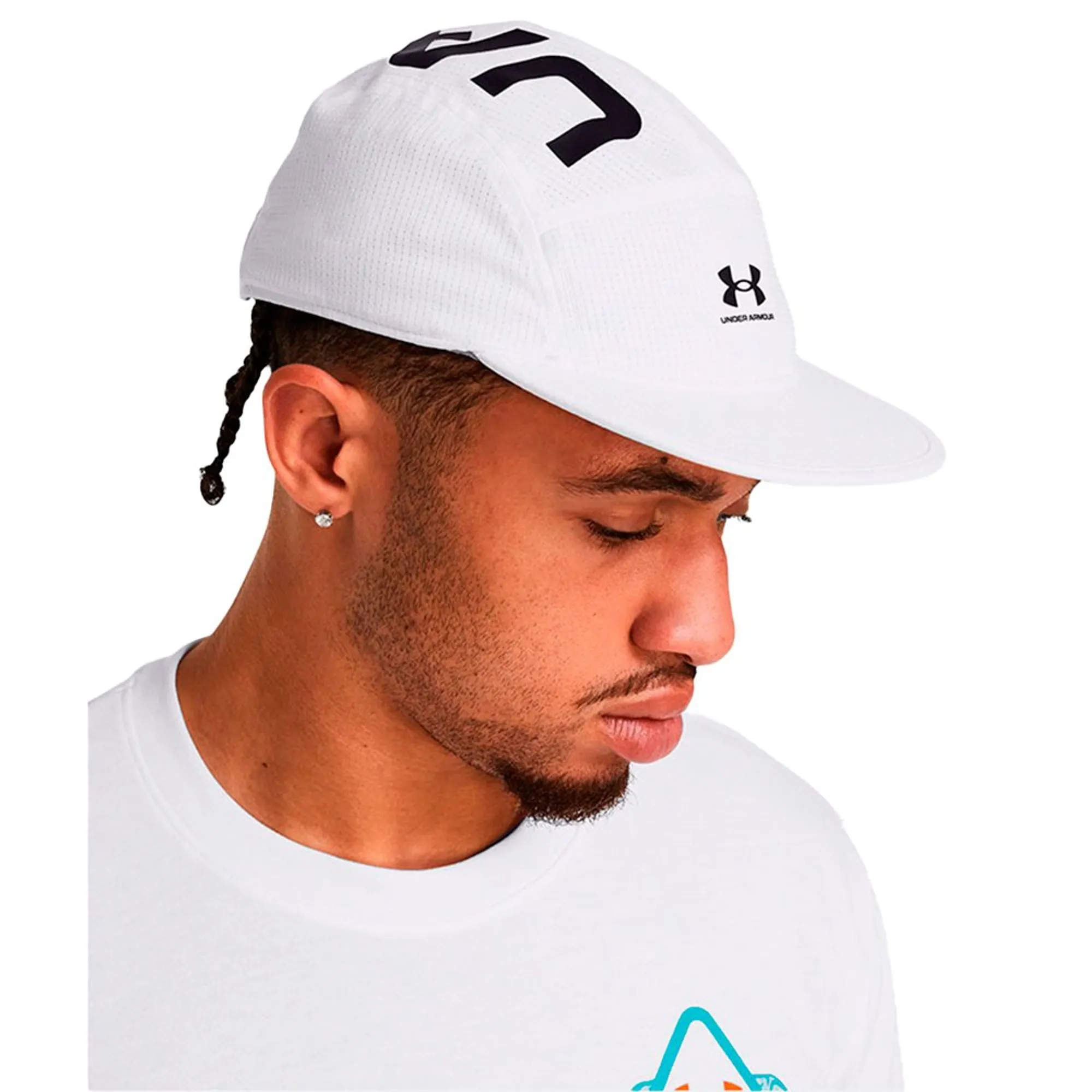 Men's  Under Armour  ArmourVent Camper Hat White / Black OSFM