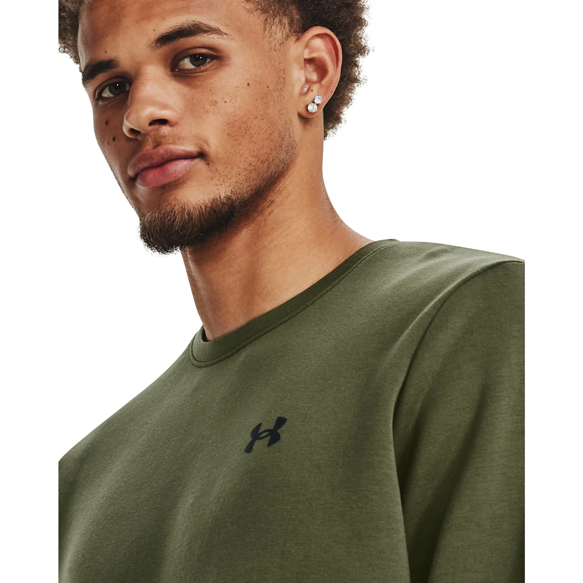 T-Shirt Under Armour Unstoppable Fleece Crew Green Xl