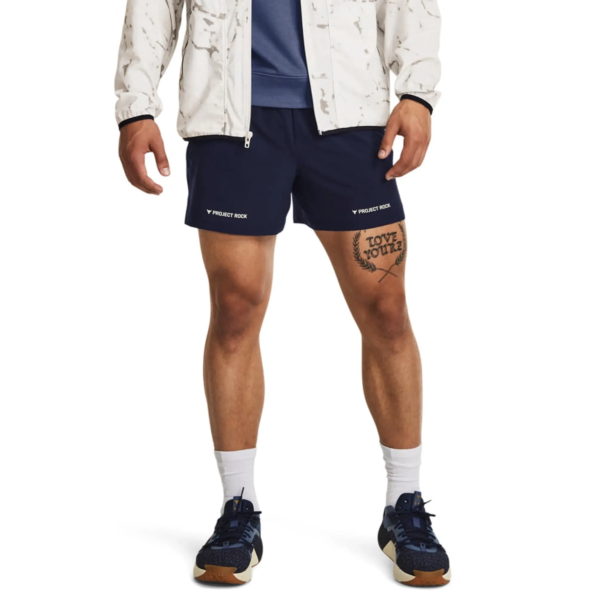Shorts Under Armour Pjt Rock 5In Woven Short Blue Xxl