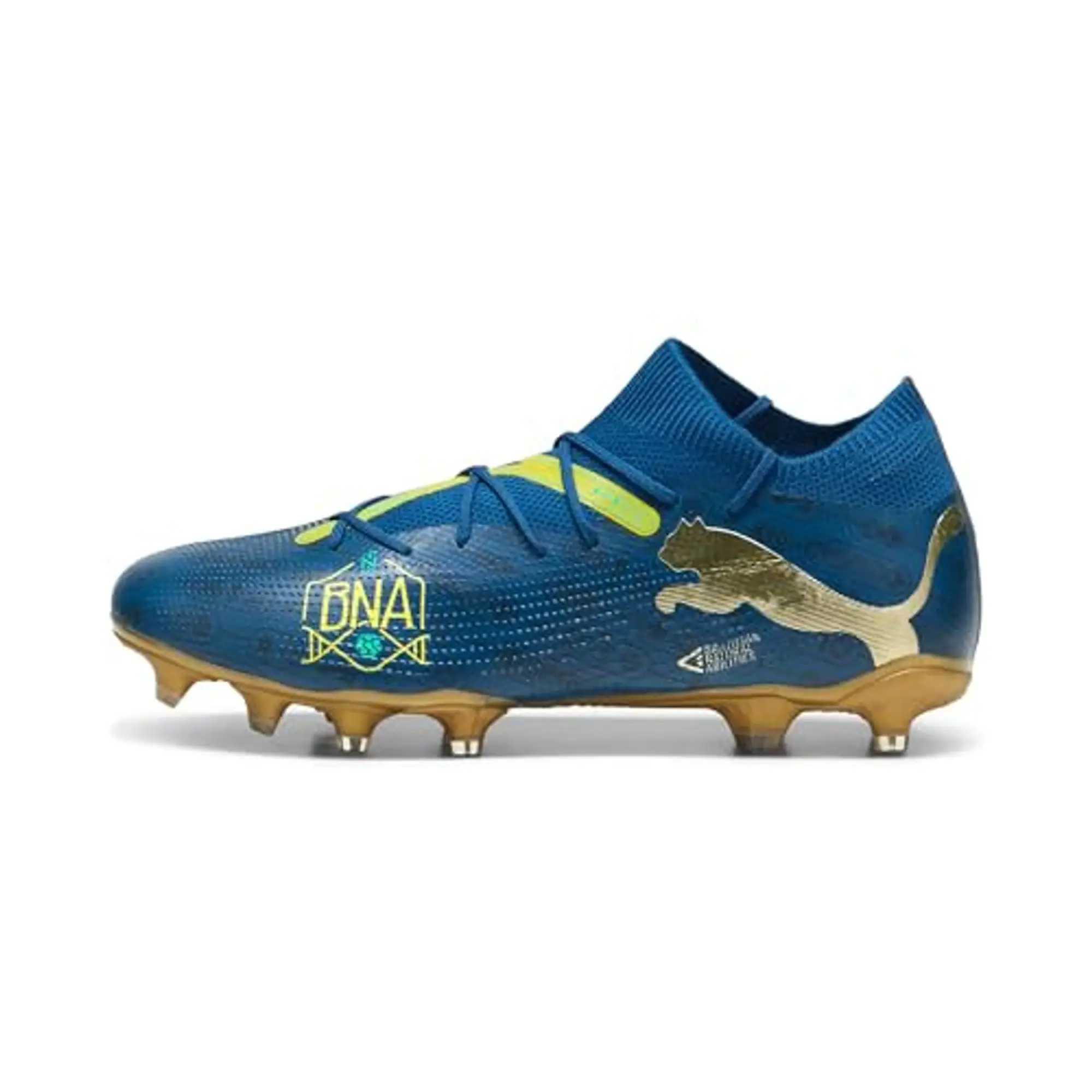 PUMA Future 7 Match Bna FG/AG Football Boots, Sailing Blue/Marine Blue/PelÃ© Yellow