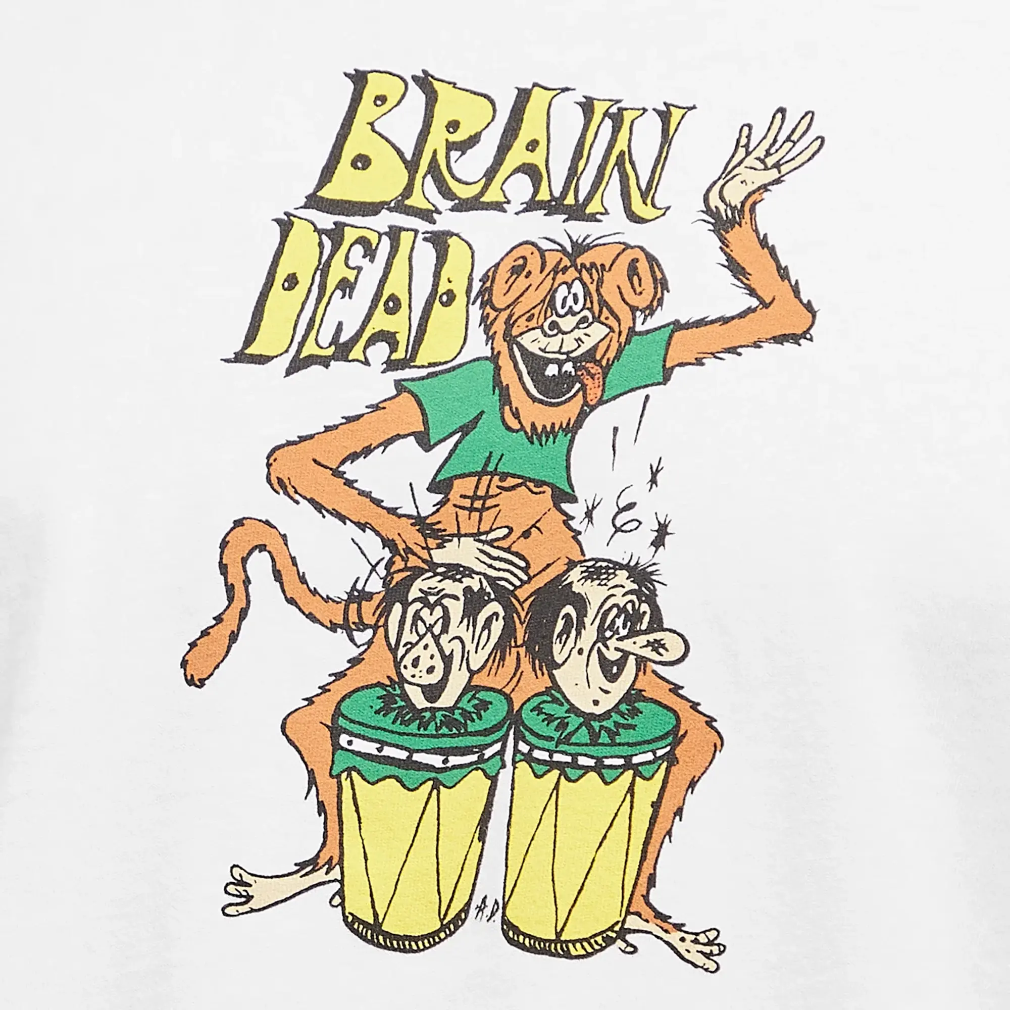Brain Dead Men's Bongo Brain T-Shirt White