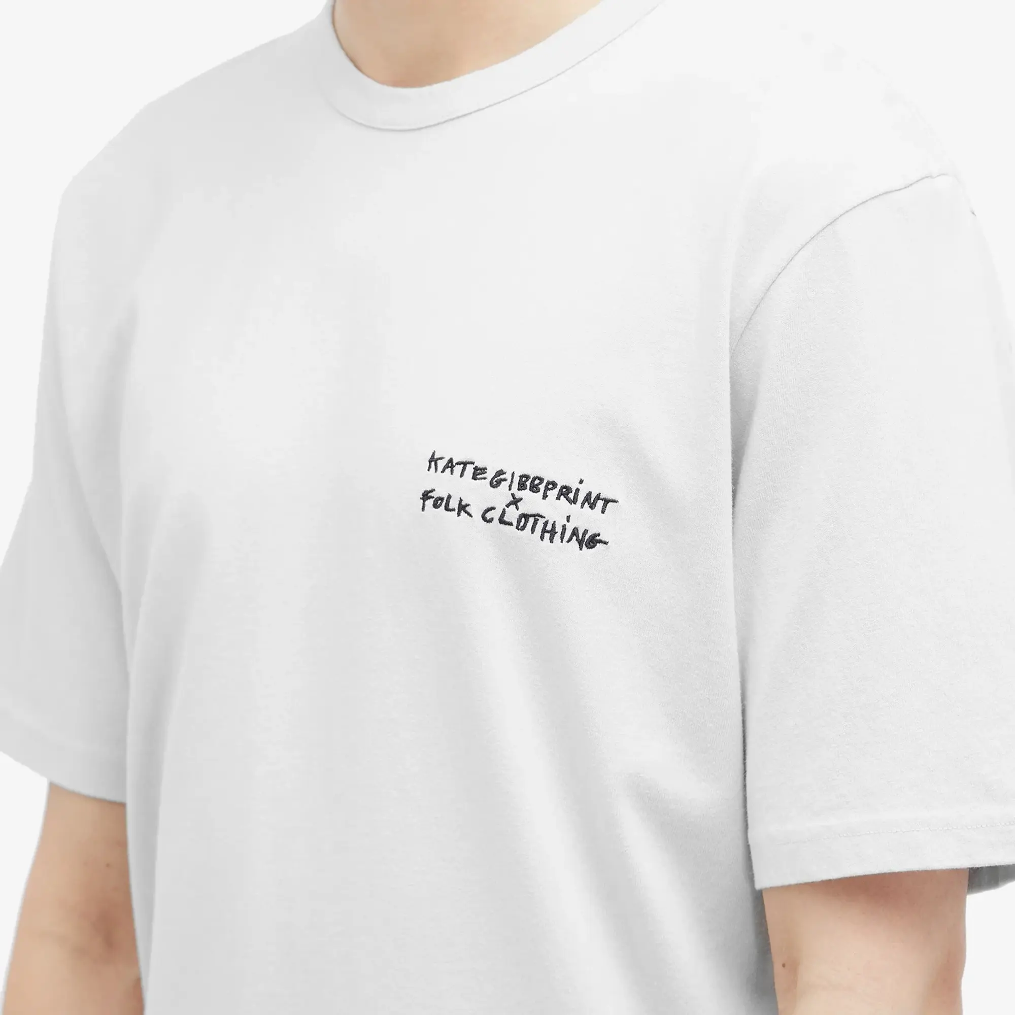 Folk Men's Relaxed T-Shirt Ice Blue Icon Print