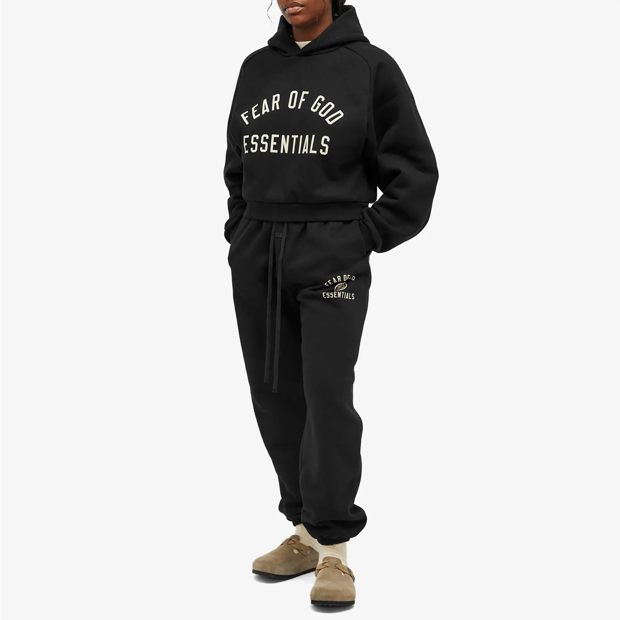 Fear of God ESSENTIALS Women's Fleece Sweatpants Black