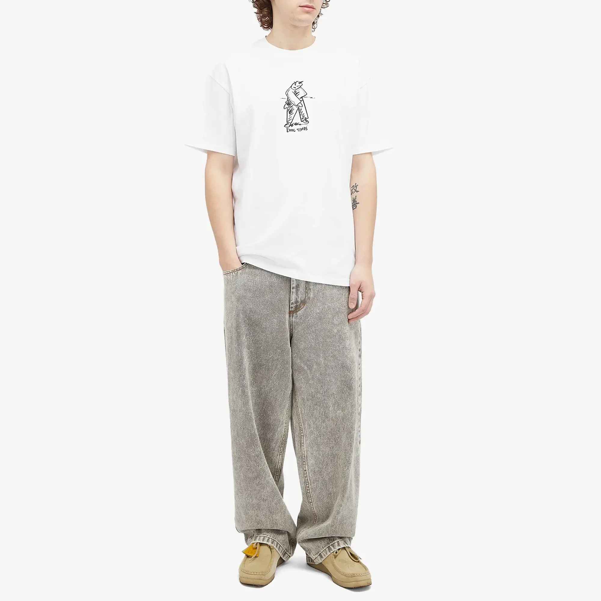 Polar Skate Co. Men's Evol Times T-Shirt White