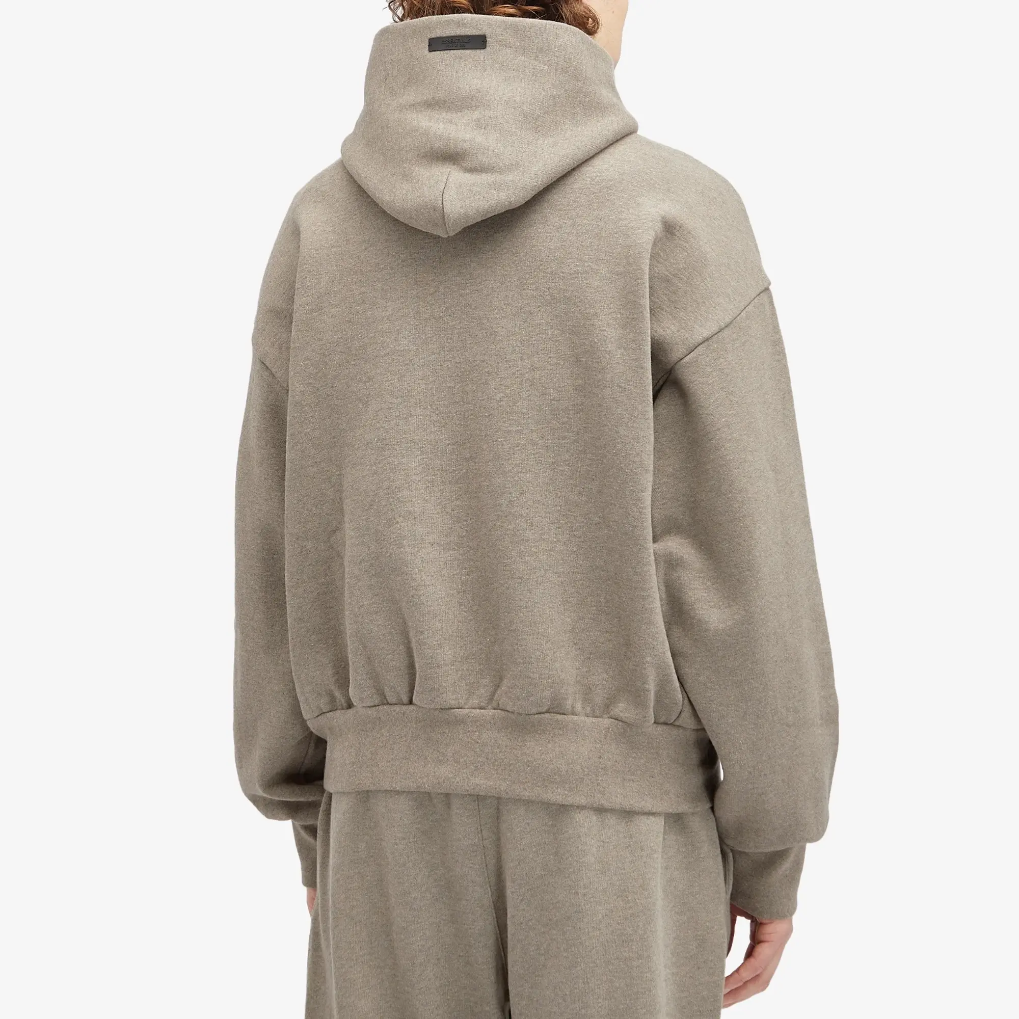 Fear of God ESSENTIALS Men's Heavy Fleece Vintage Shrunken Hoodie Heather Grey