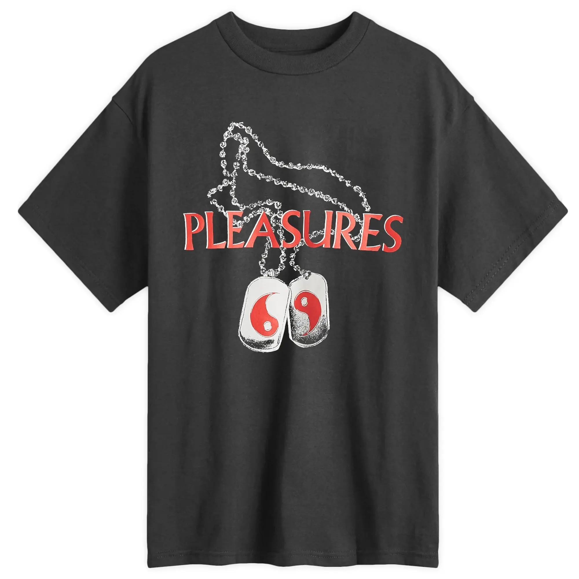 Pleasures Men's Dog Tags T-Shirt Black