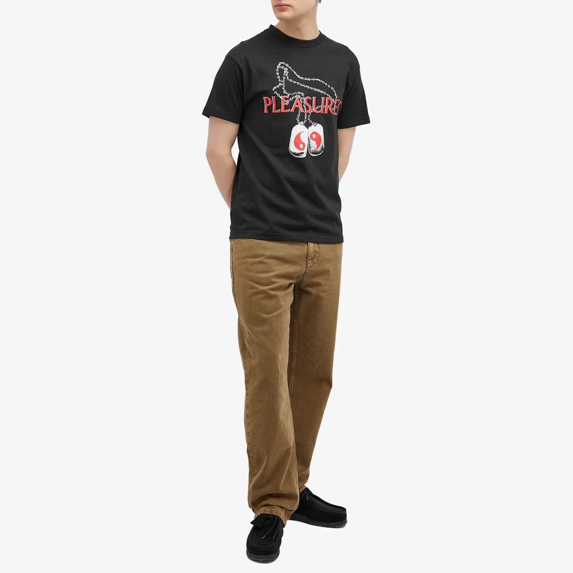 Pleasures Men's Dog Tags T-Shirt Black