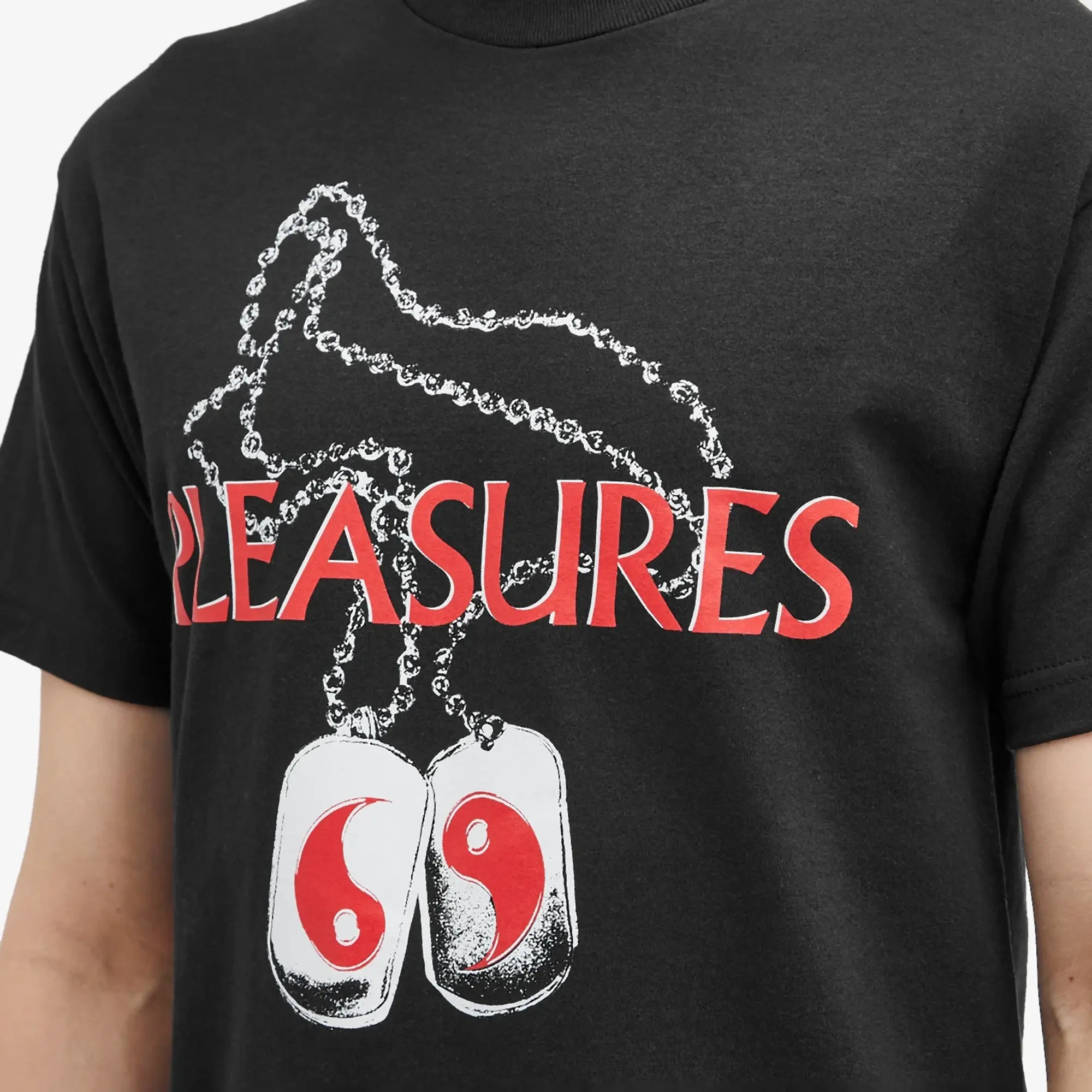 Pleasures Men's Dog Tags T-Shirt Black