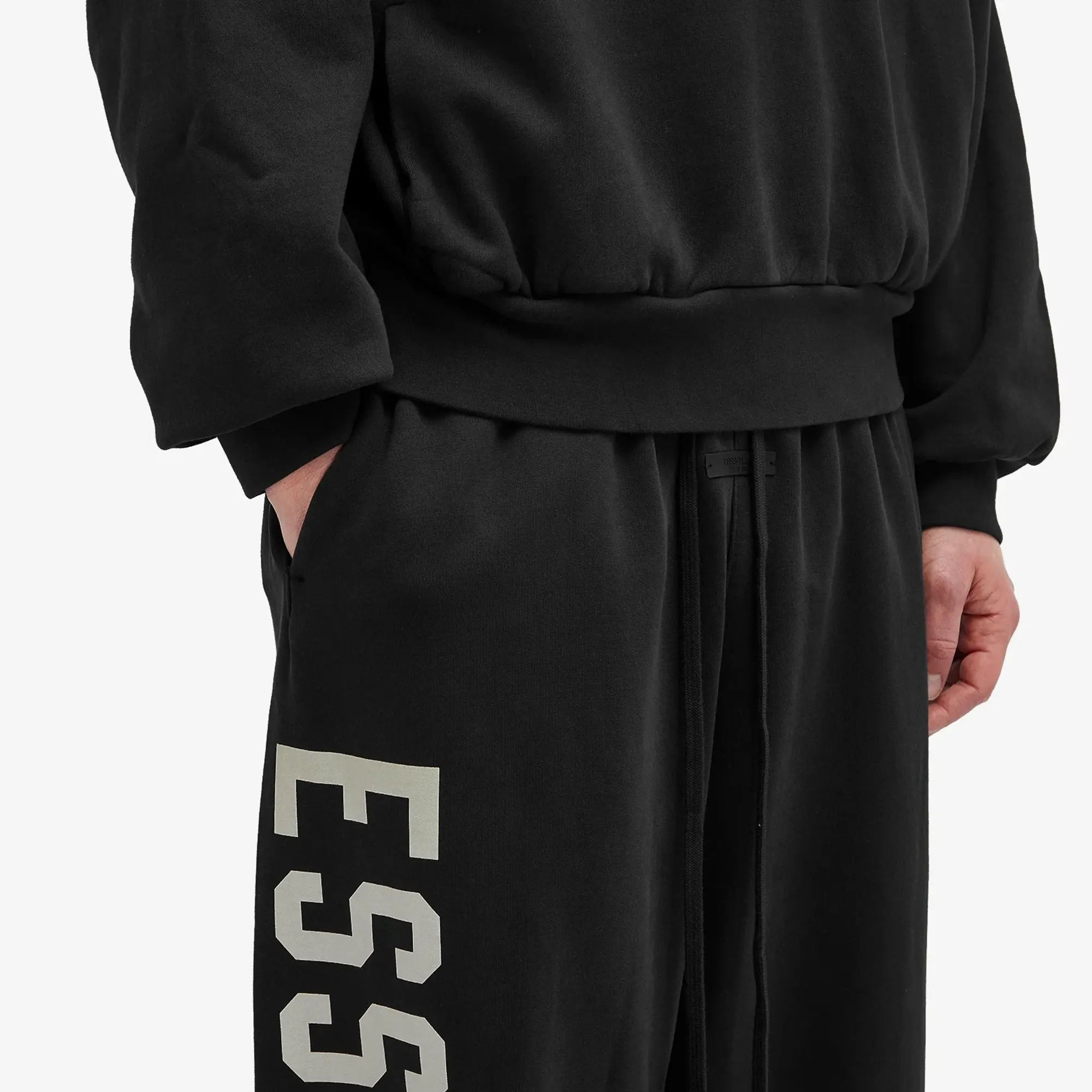 Fear of God ESSENTIALS Men's Heavy Fleece Relaxed Sweat Pants Black