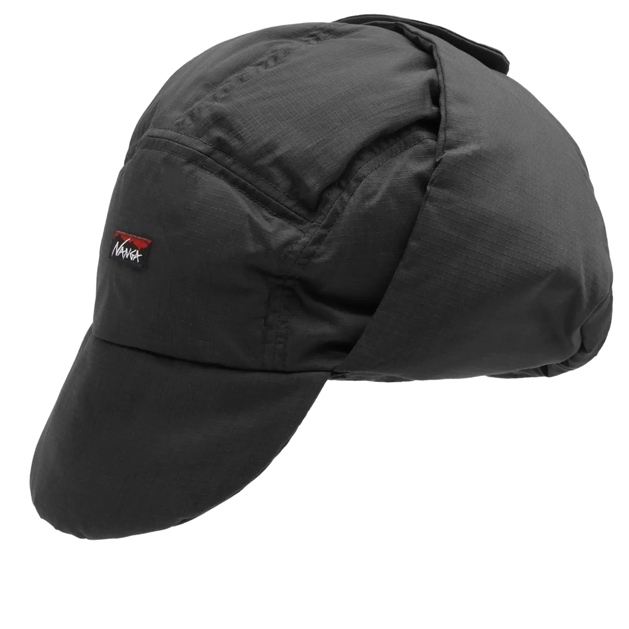 Nanga Men's Hinoc Ripstop Down Ear Flap Cap Black | NA2441-3B101-A