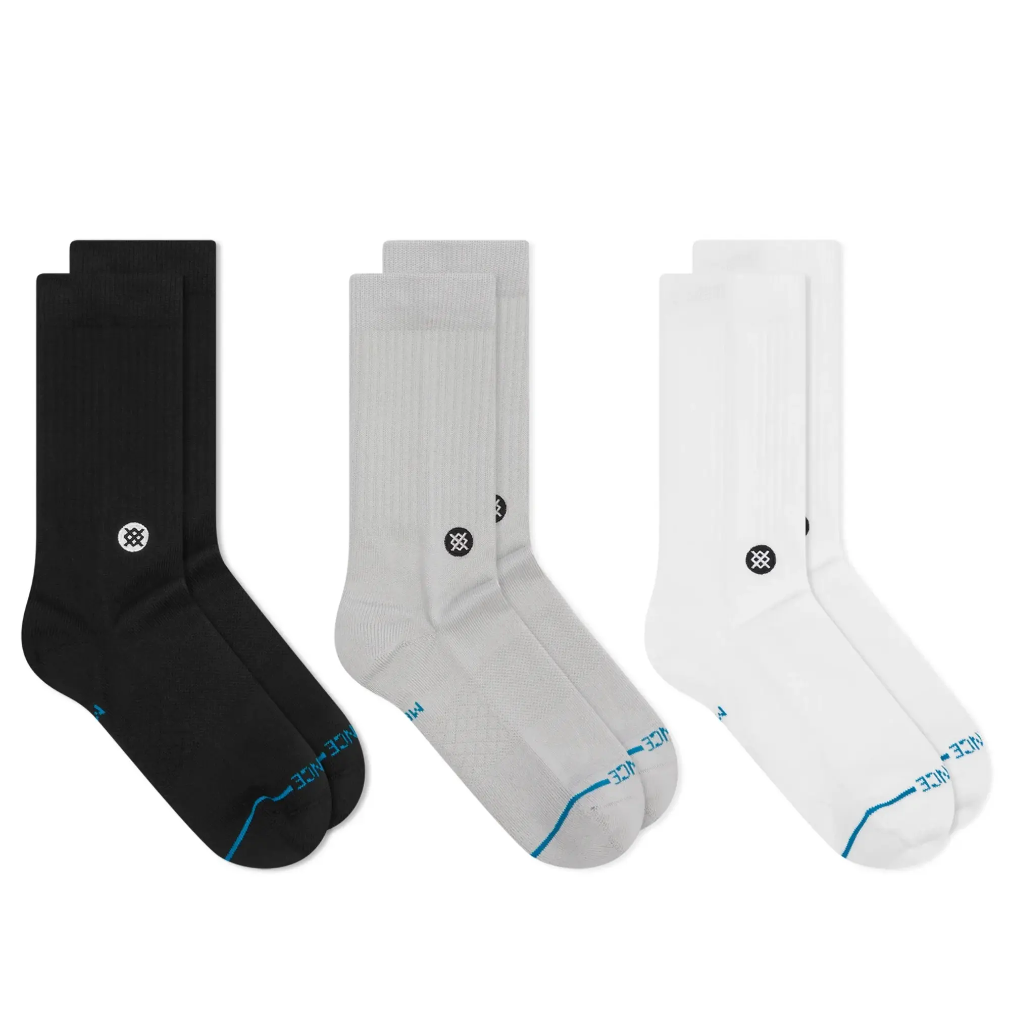 Stance for E by END. Basic Crew 3-Pack Multi