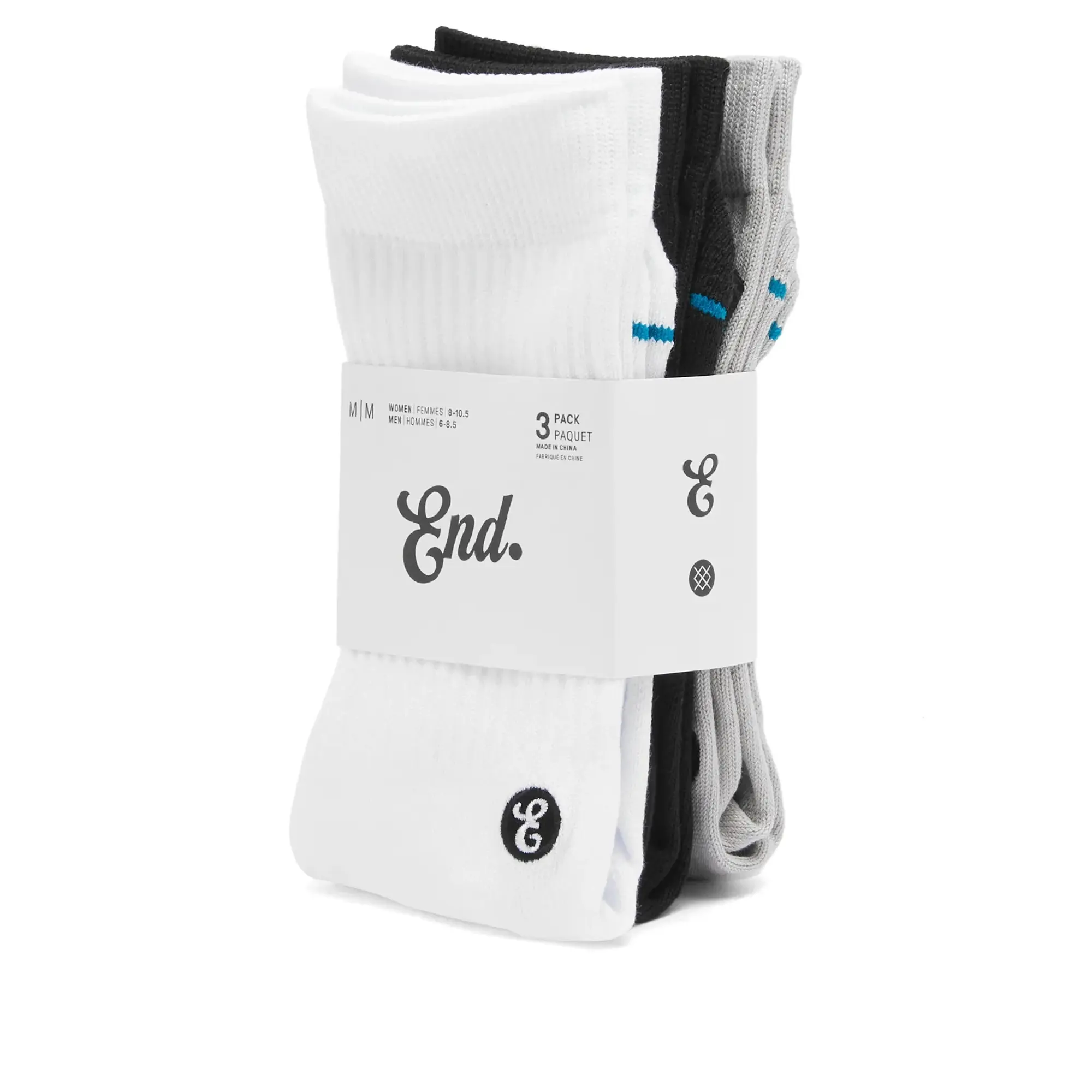 Stance for E by END. Basic Crew 3-Pack Multi
