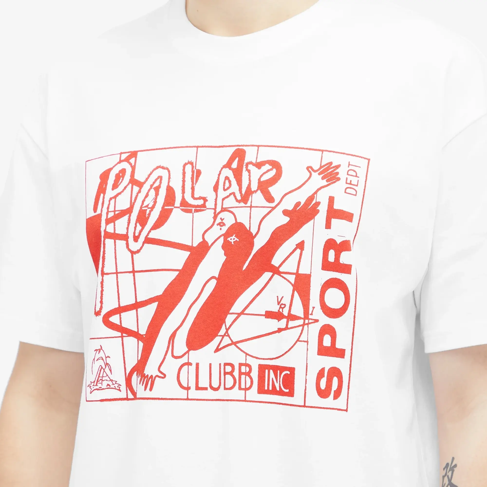 Polar Skate Co. Men's Clubb Inc T-Shirt White
