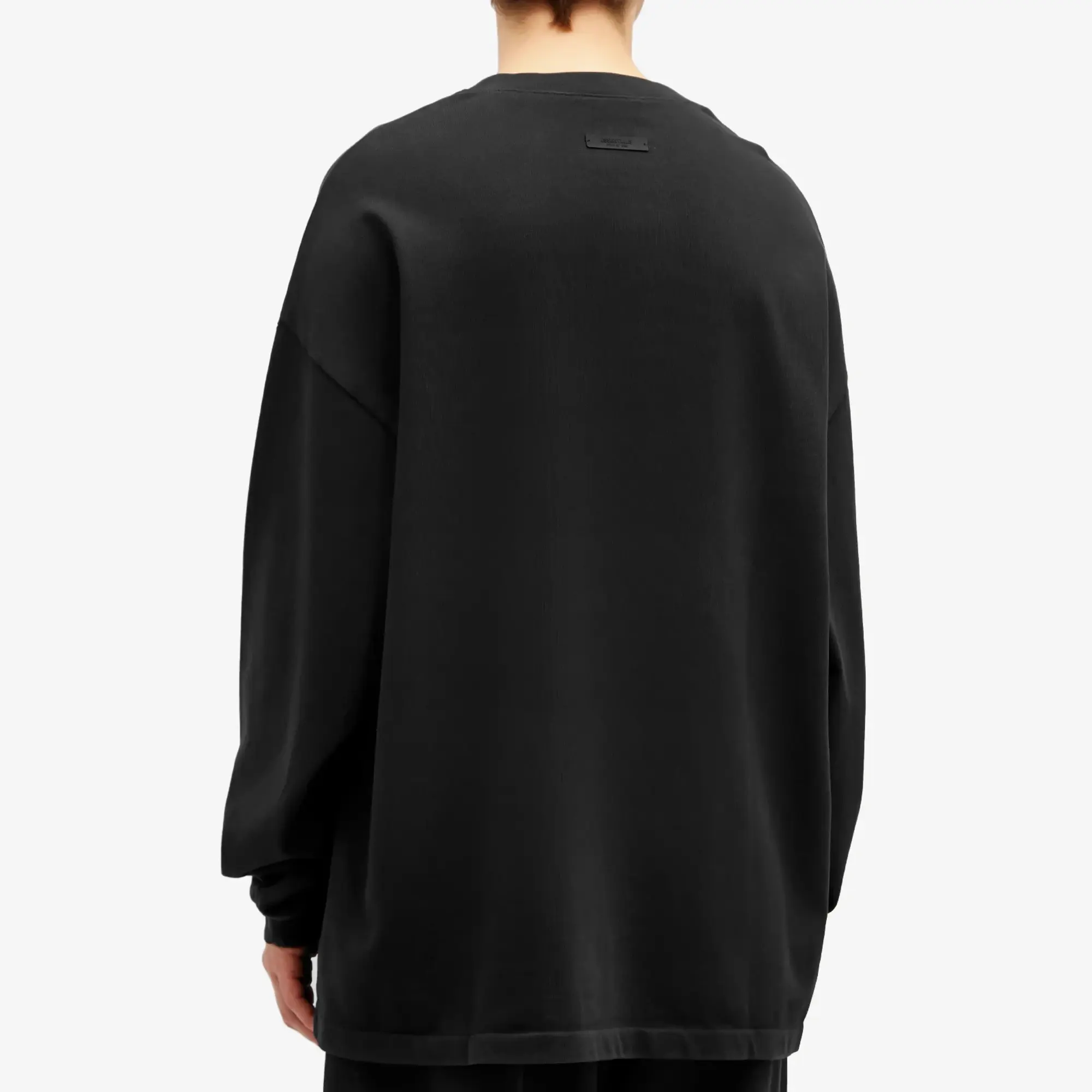 Fear of God ESSENTIALS Men's University Long Sleeve T-Shirt Black