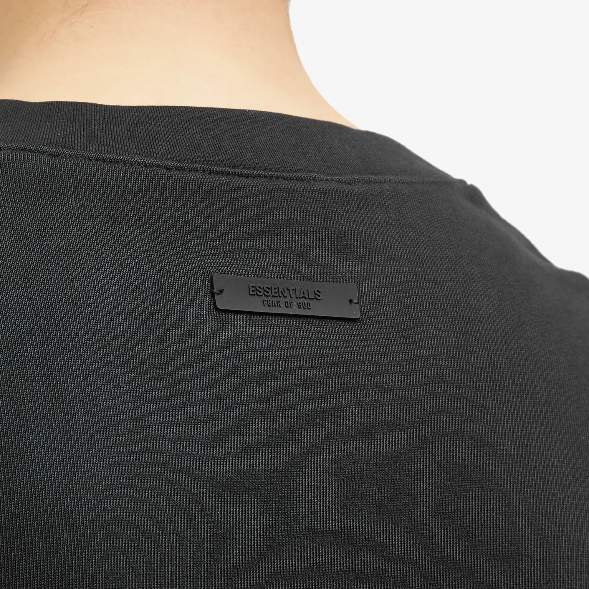 Fear of God ESSENTIALS Men's University Long Sleeve T-Shirt Black