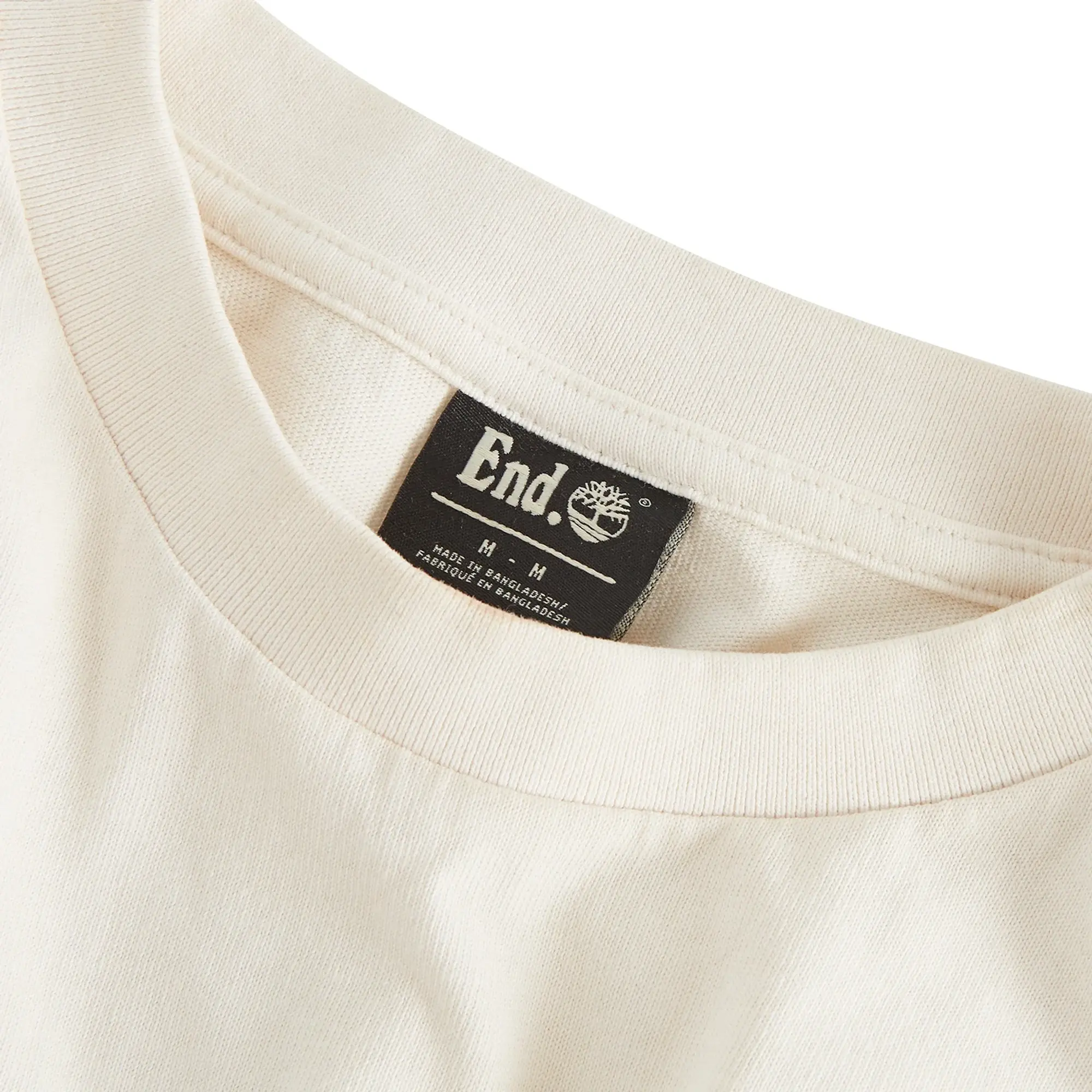 END. x Timberland T-Shirt White Sand