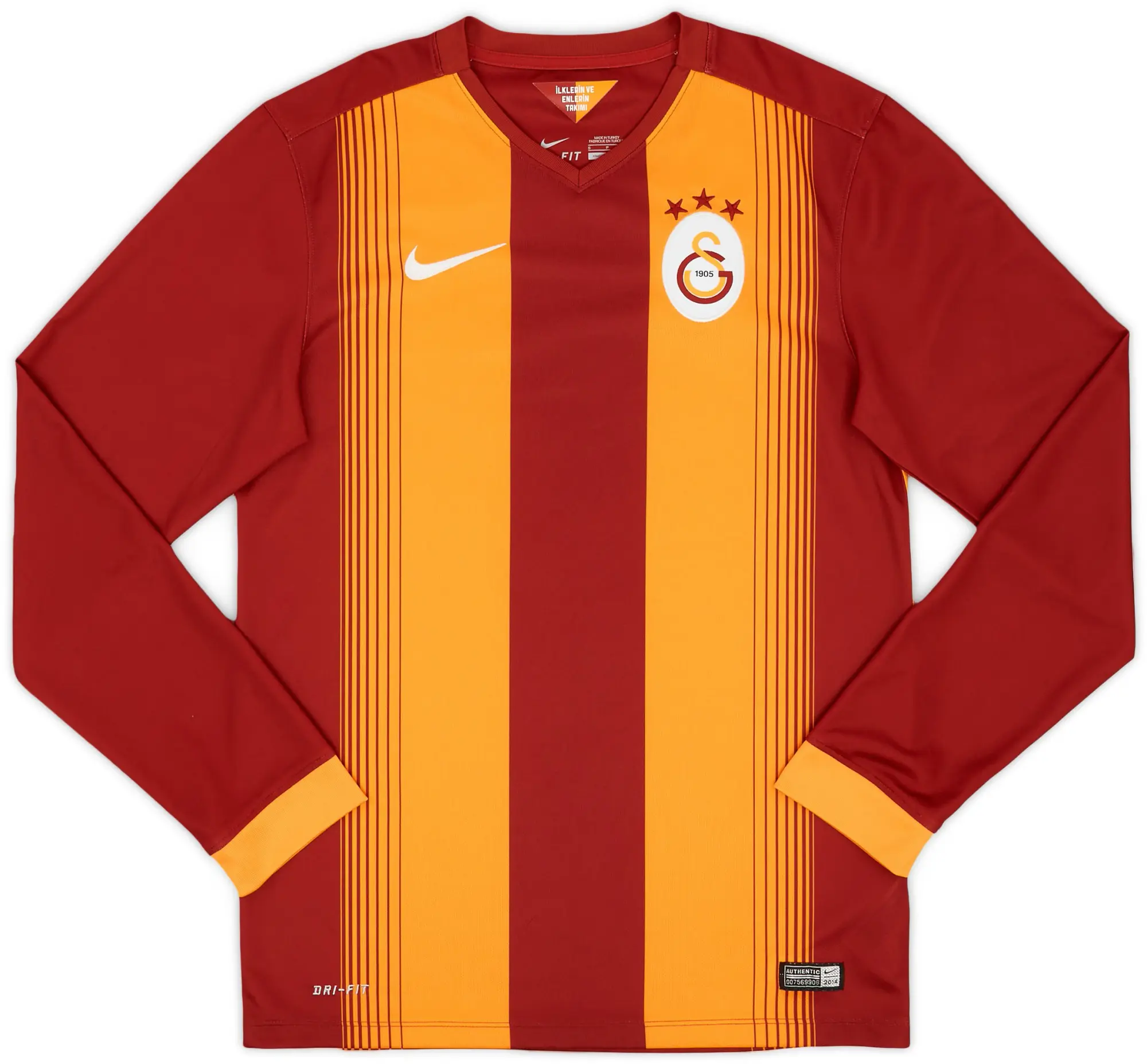 Nike 2014-15 Galatasaray Home L/S Shirt - 9/10 - (S)