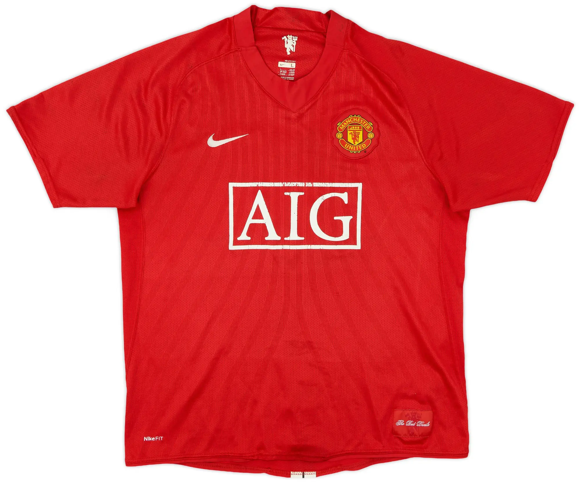 Nike 2007-09 Manchester United Home Shirt - 5/10 - (L)
