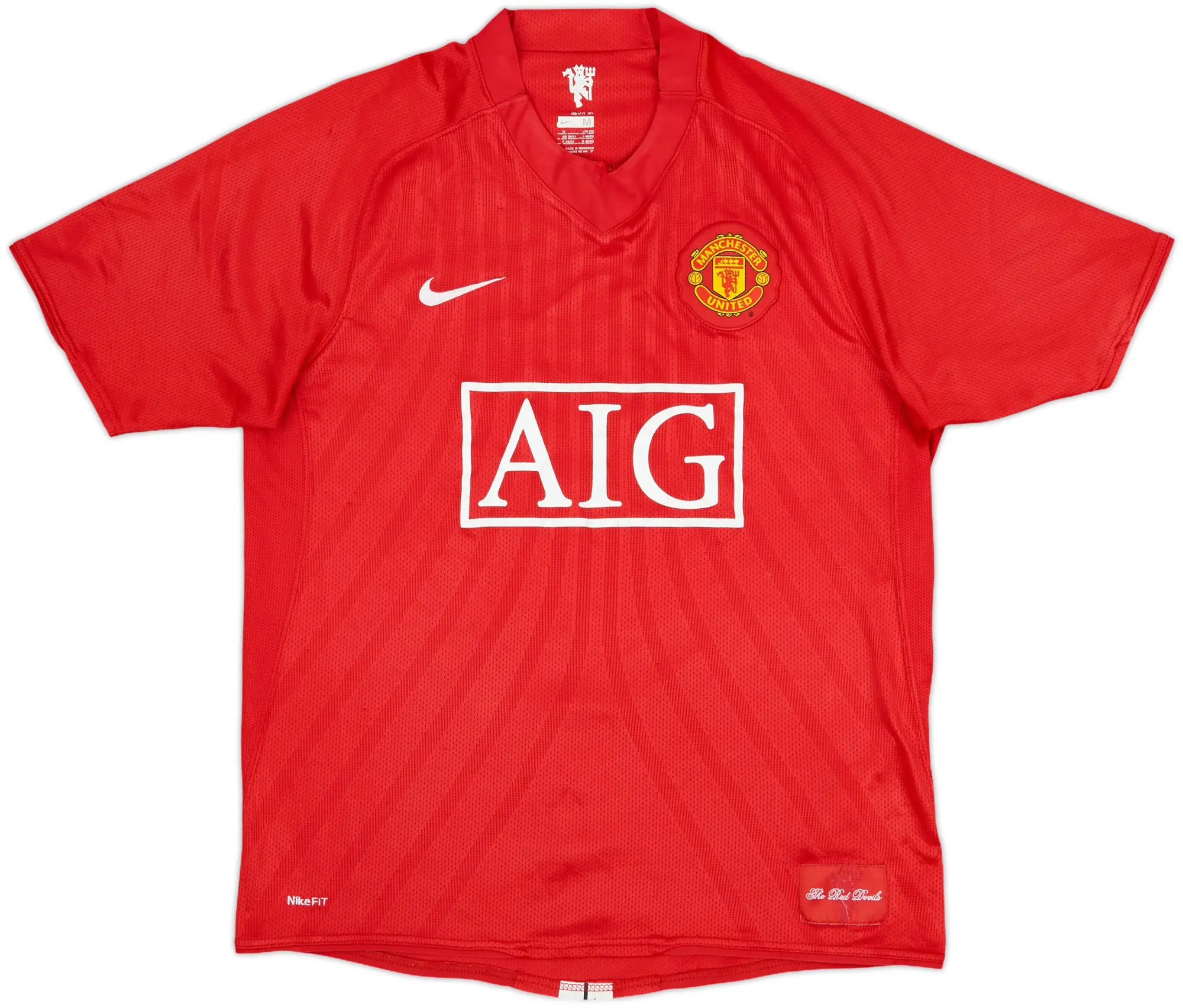 Nike 2007-09 Manchester United Home Shirt - 5/10 - (L)