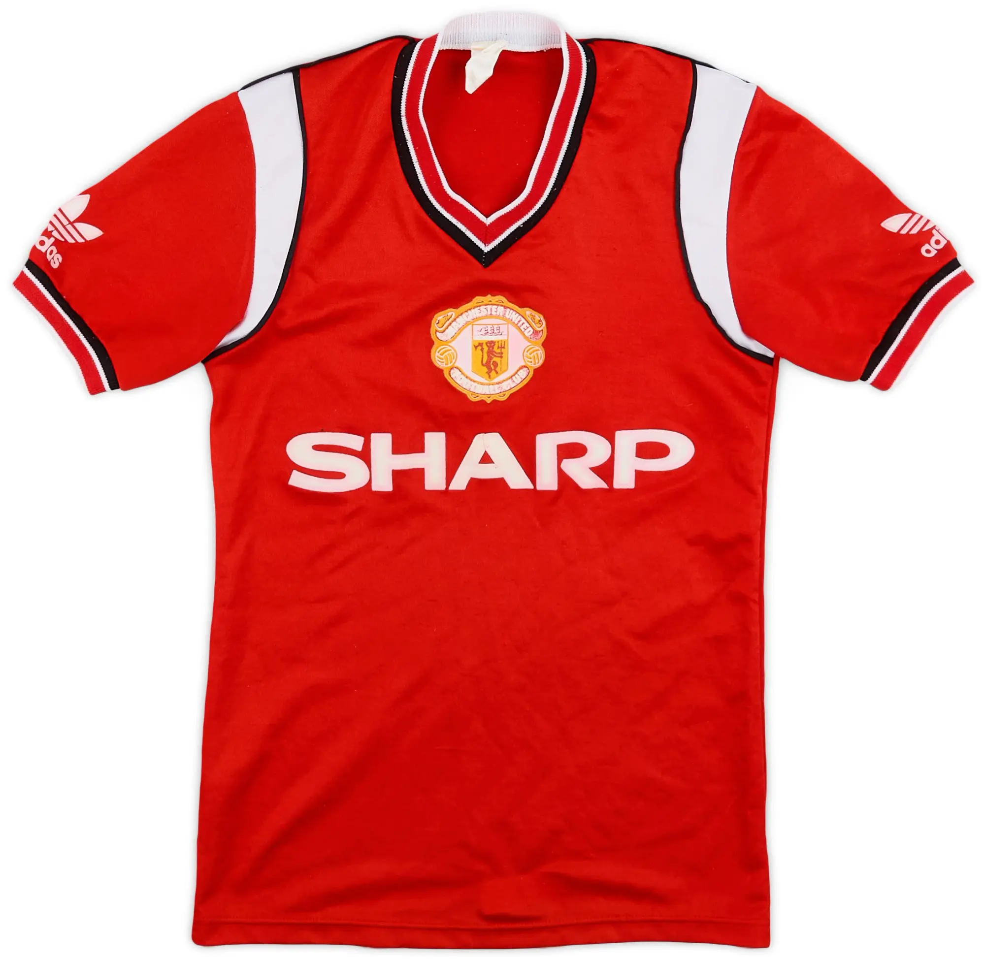 adidas 1984-86 Manchester United Home Shirt - 5/10 - (L.Boys)