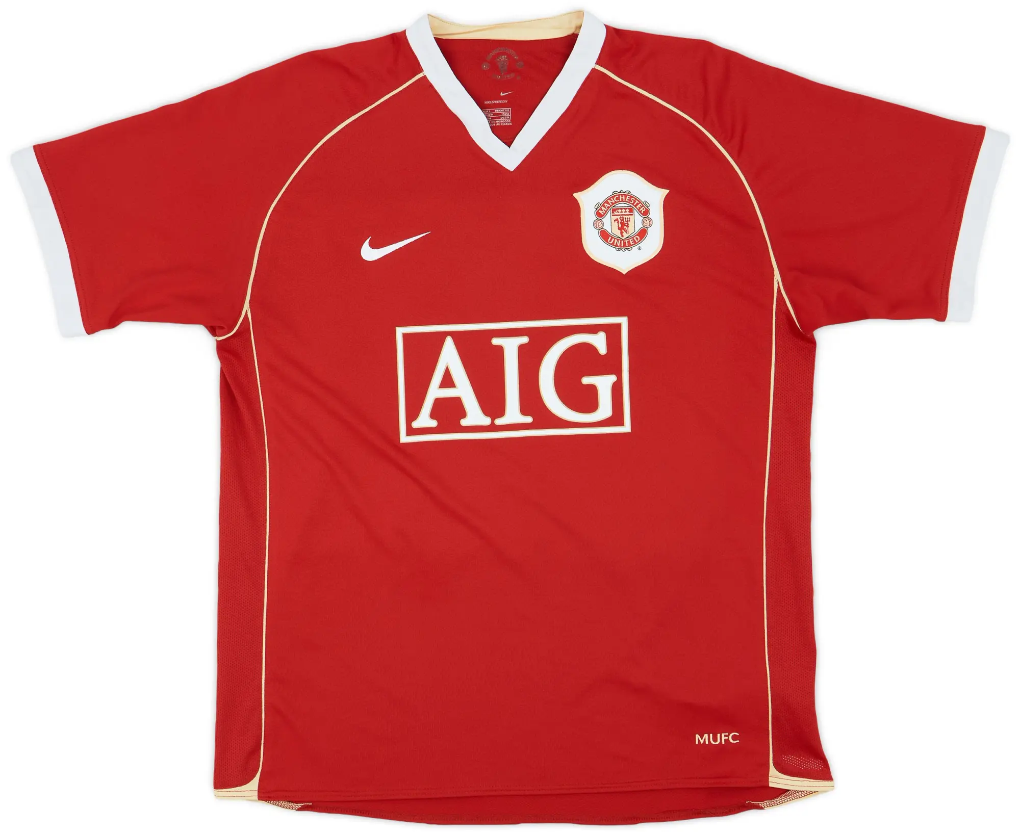 Nike 2006-07 Manchester United Home Shirt - 6/10 - (L.Boys)