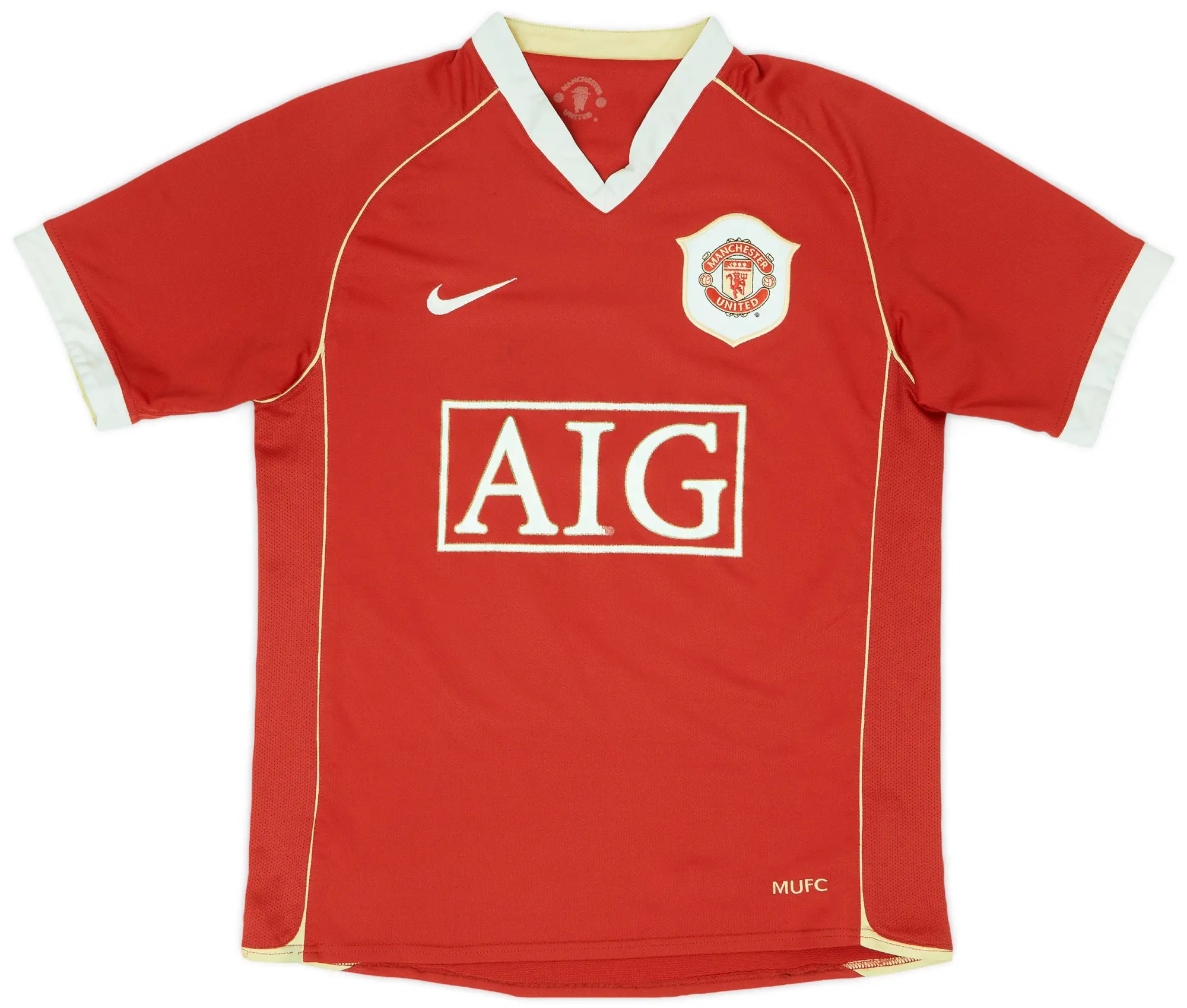 Nike 2006-07 Manchester United Home Shirt - 6/10 - (L.Boys)