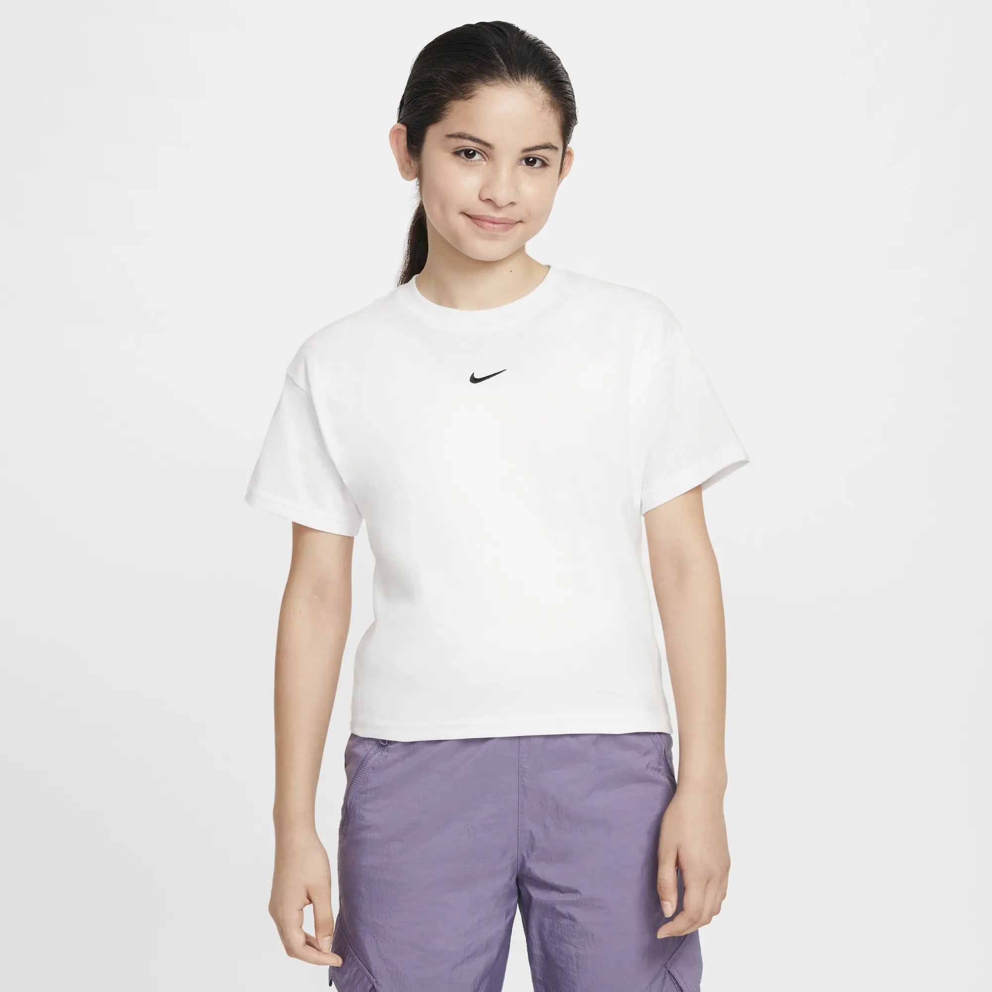 Nike Older Kids Boxy T-Shirt in White