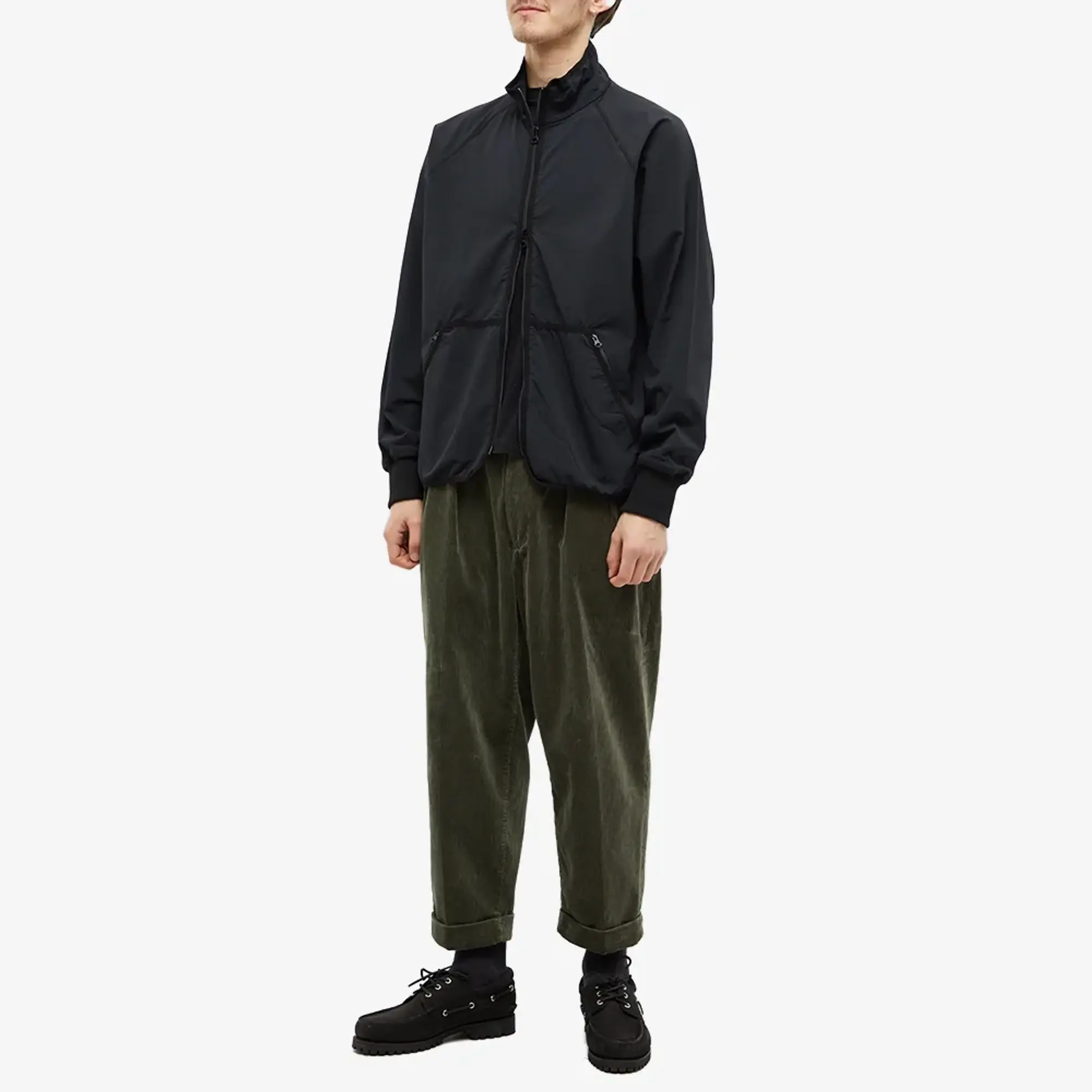 Beams Plus Men's Jersey Back Fleece Jacket Black