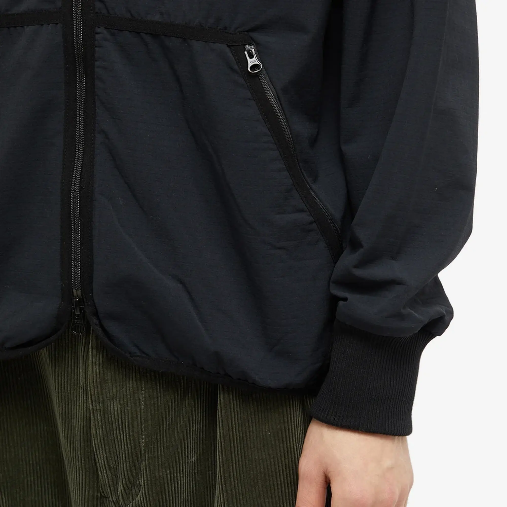 Beams Plus Men's Jersey Back Fleece Jacket Black