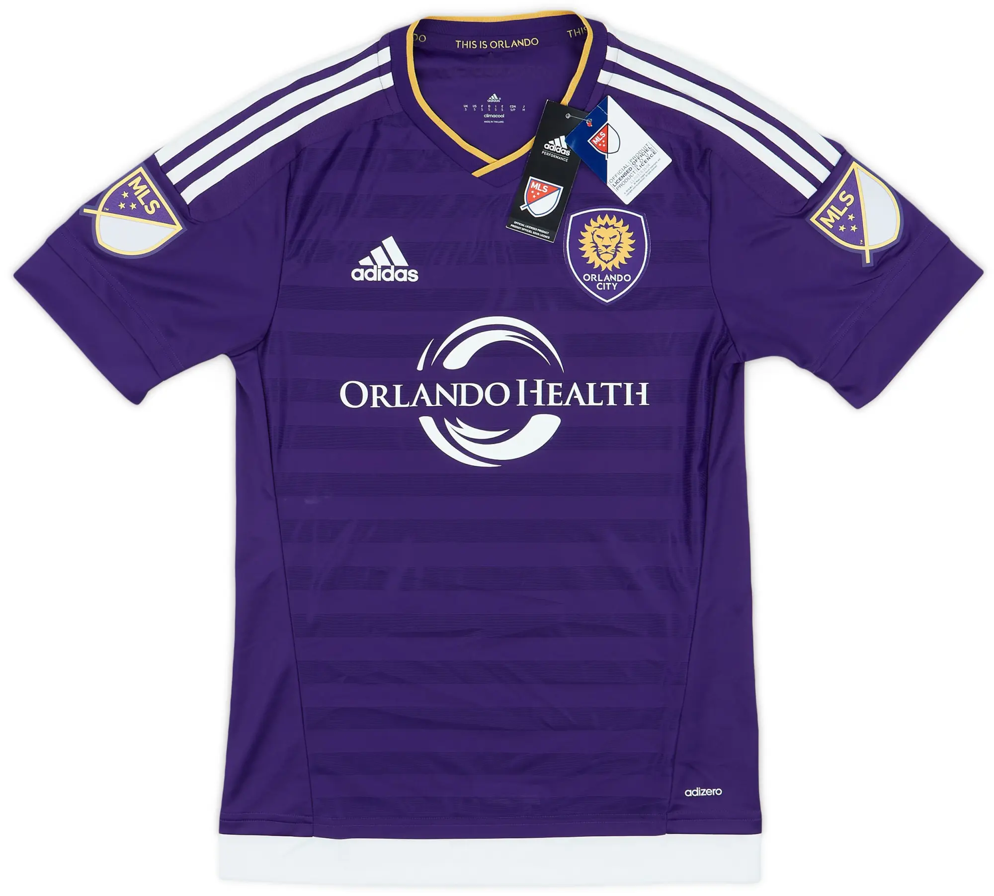 adidas 2015 Orlando City Authentic Home Shirt (S)