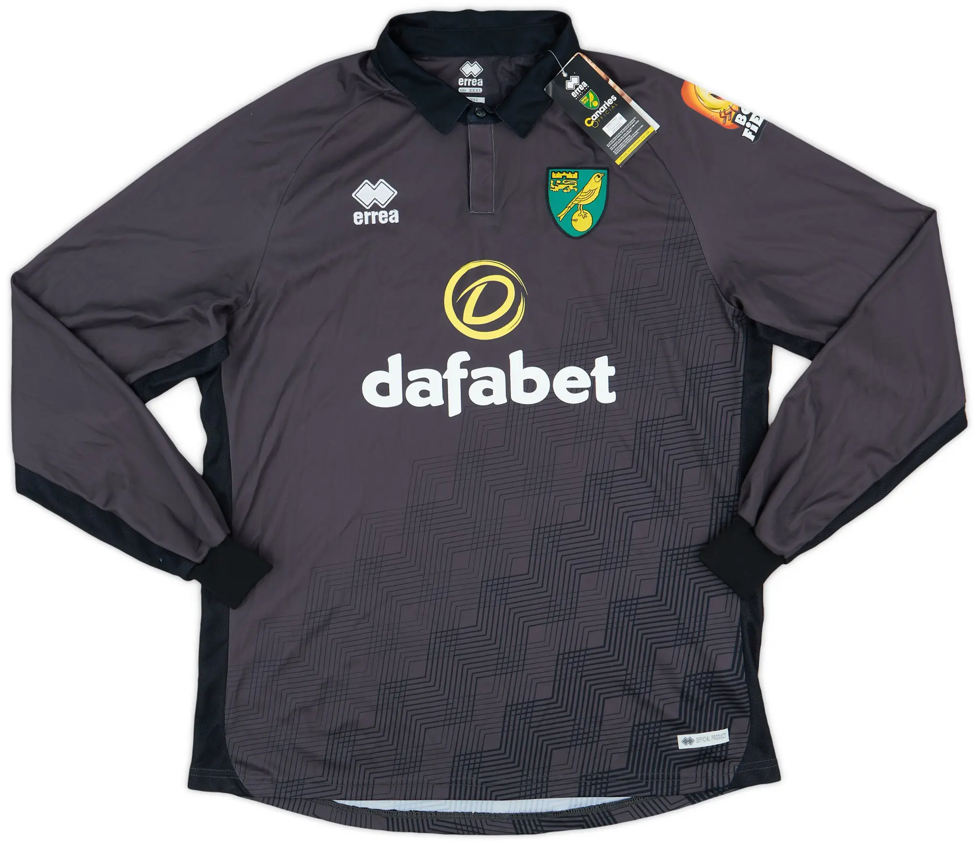 Errea 2019-20 Norwich Third L/S Shirt (3XL)