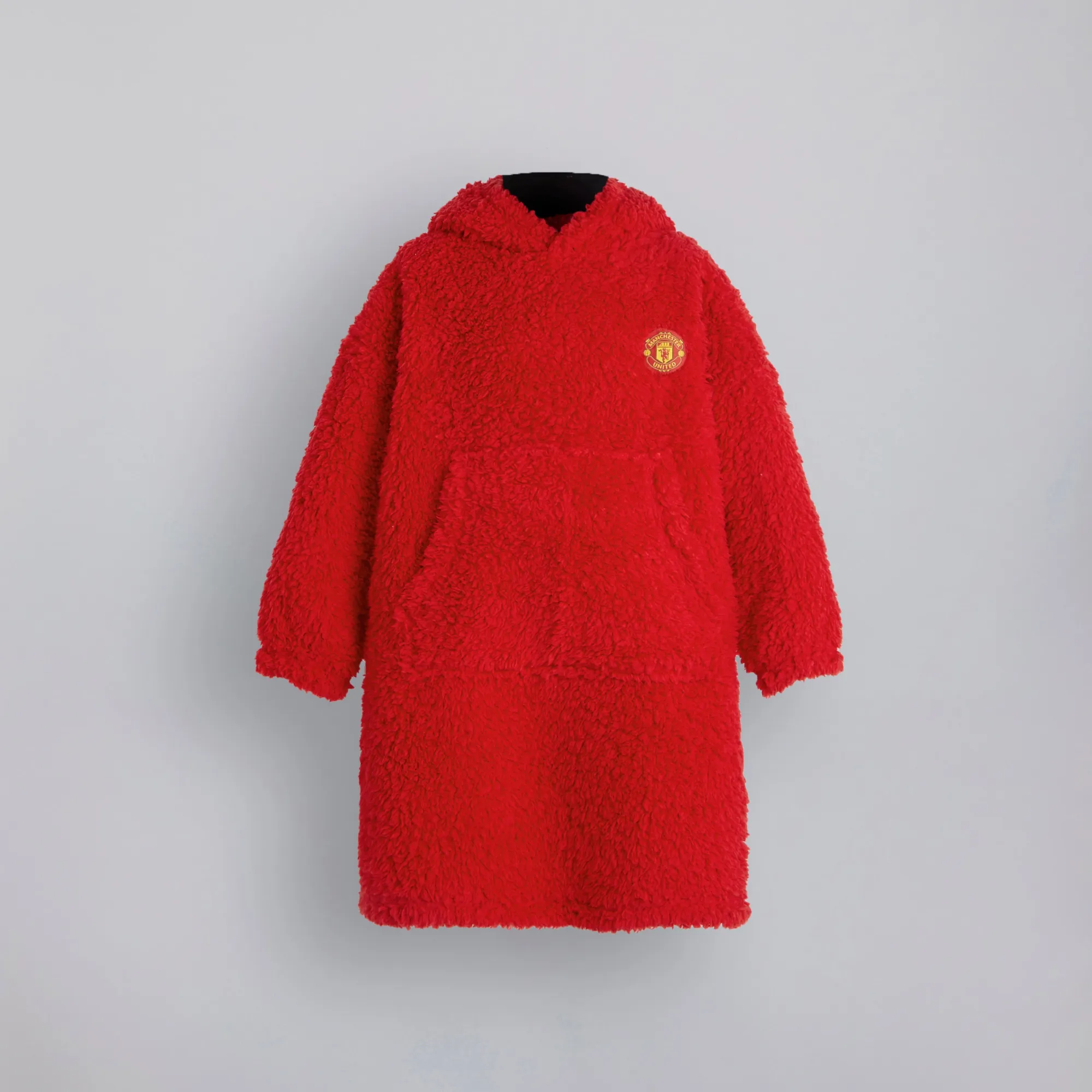 BRECREST Manchester United Kids Sherpa Hoodie Red