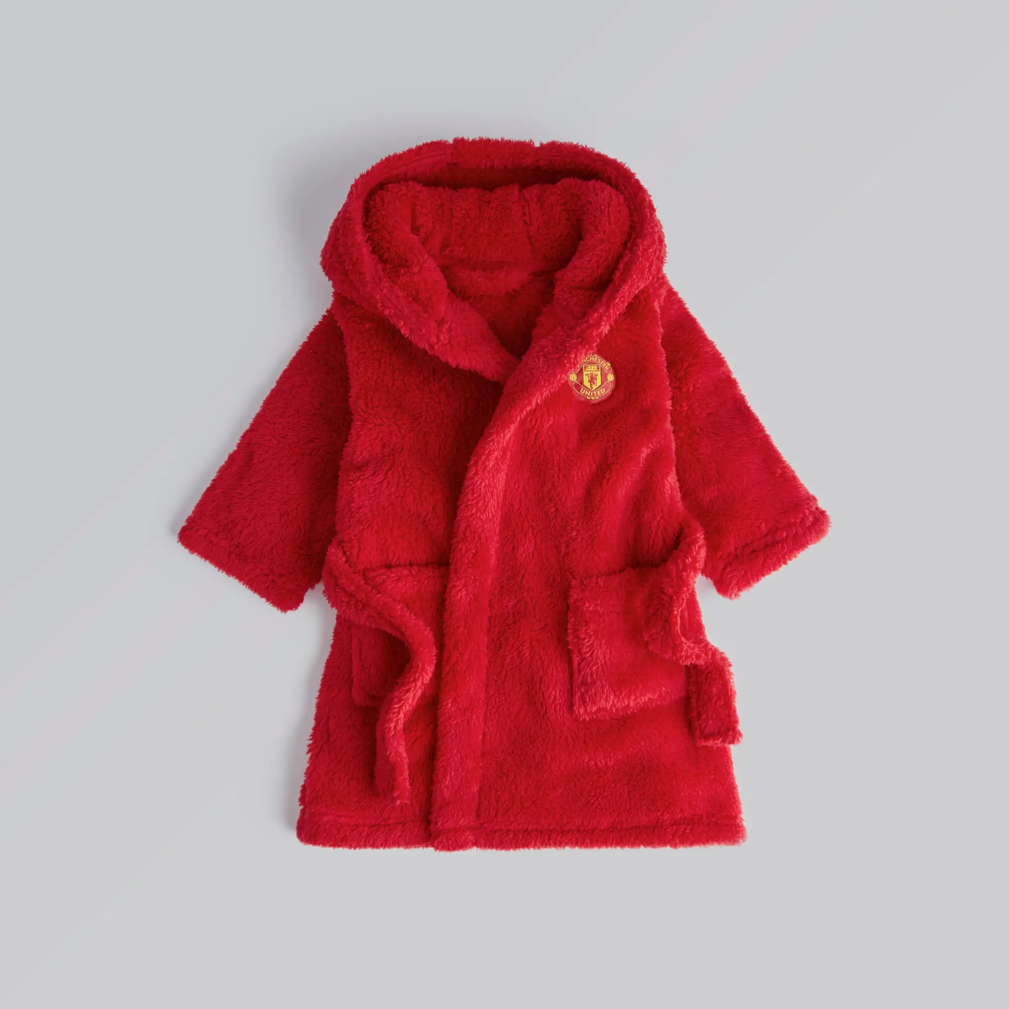 BRECREST Manchester United Baby Dressing Gown Red
