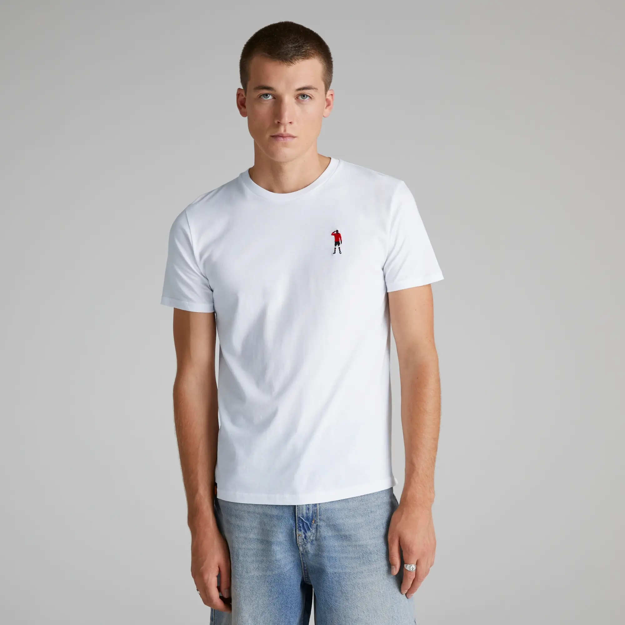 Elms Manchester United Mentality T-Shirt White