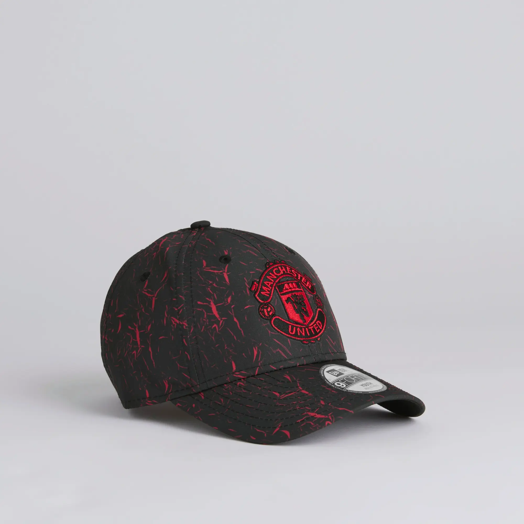 Manchester United x New Era All Over Print Crinkle 9Forty Cap Black