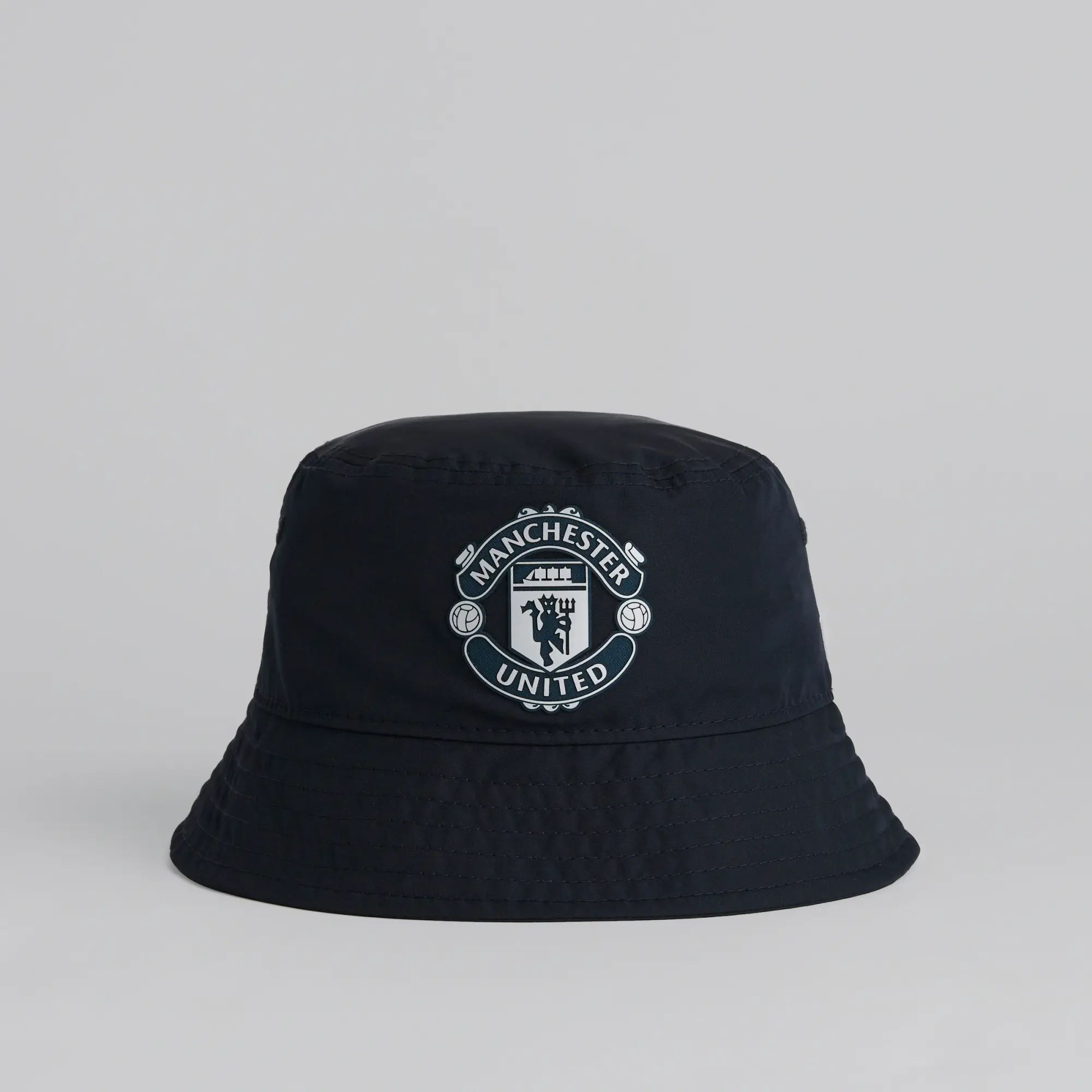 Manchester United x New Era Kids Rubber Woven Bucket Hat Navy