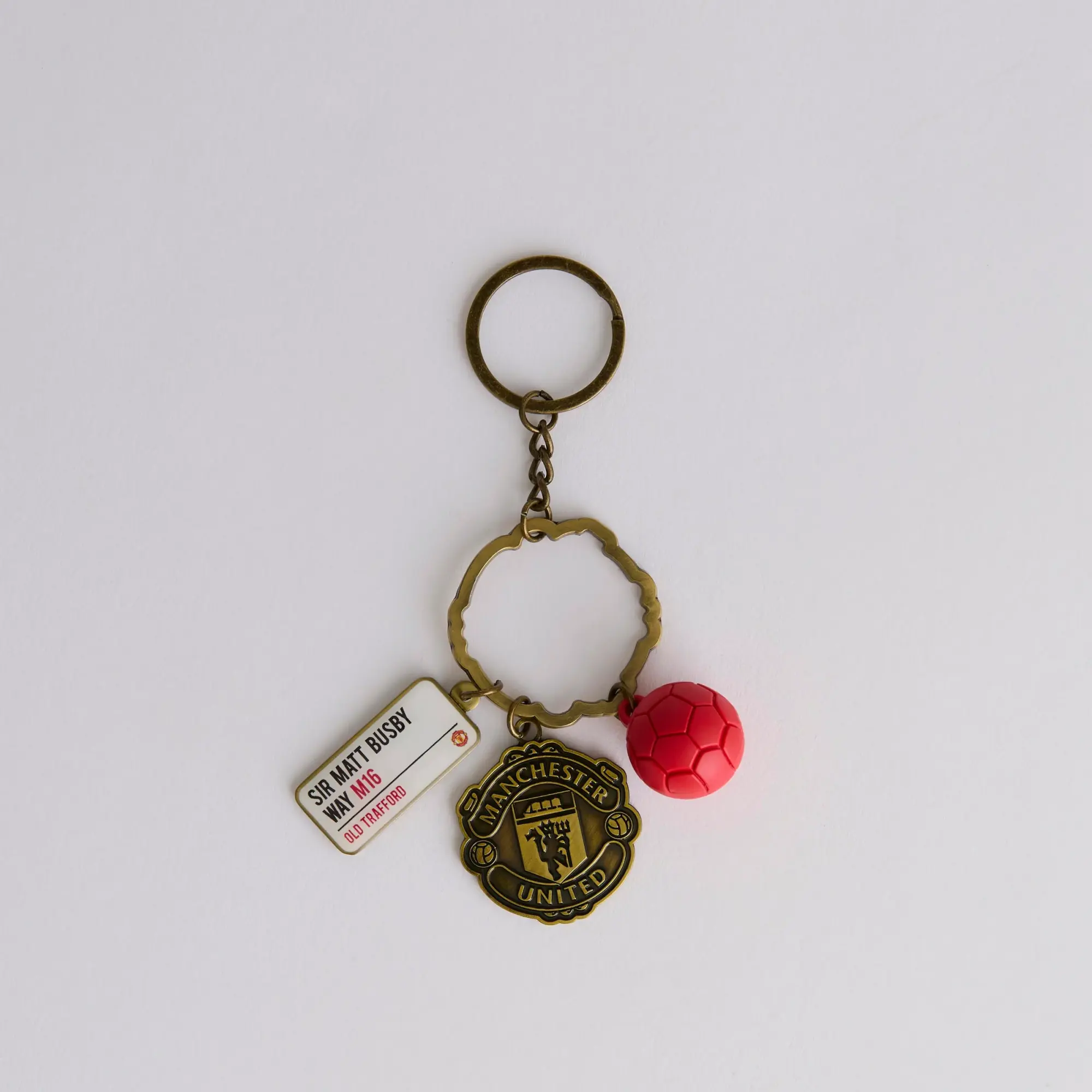 FOCO Manchester United Crest Charm Keyring Multi