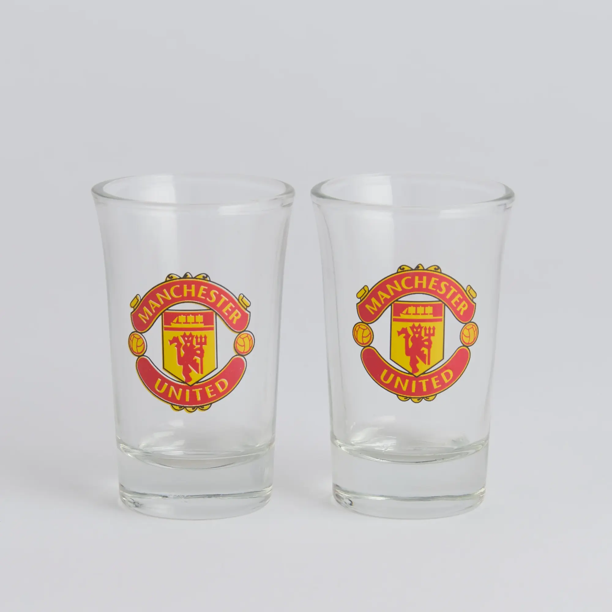 FOCO Manchester United Shot Glasses 2 Pack Clear