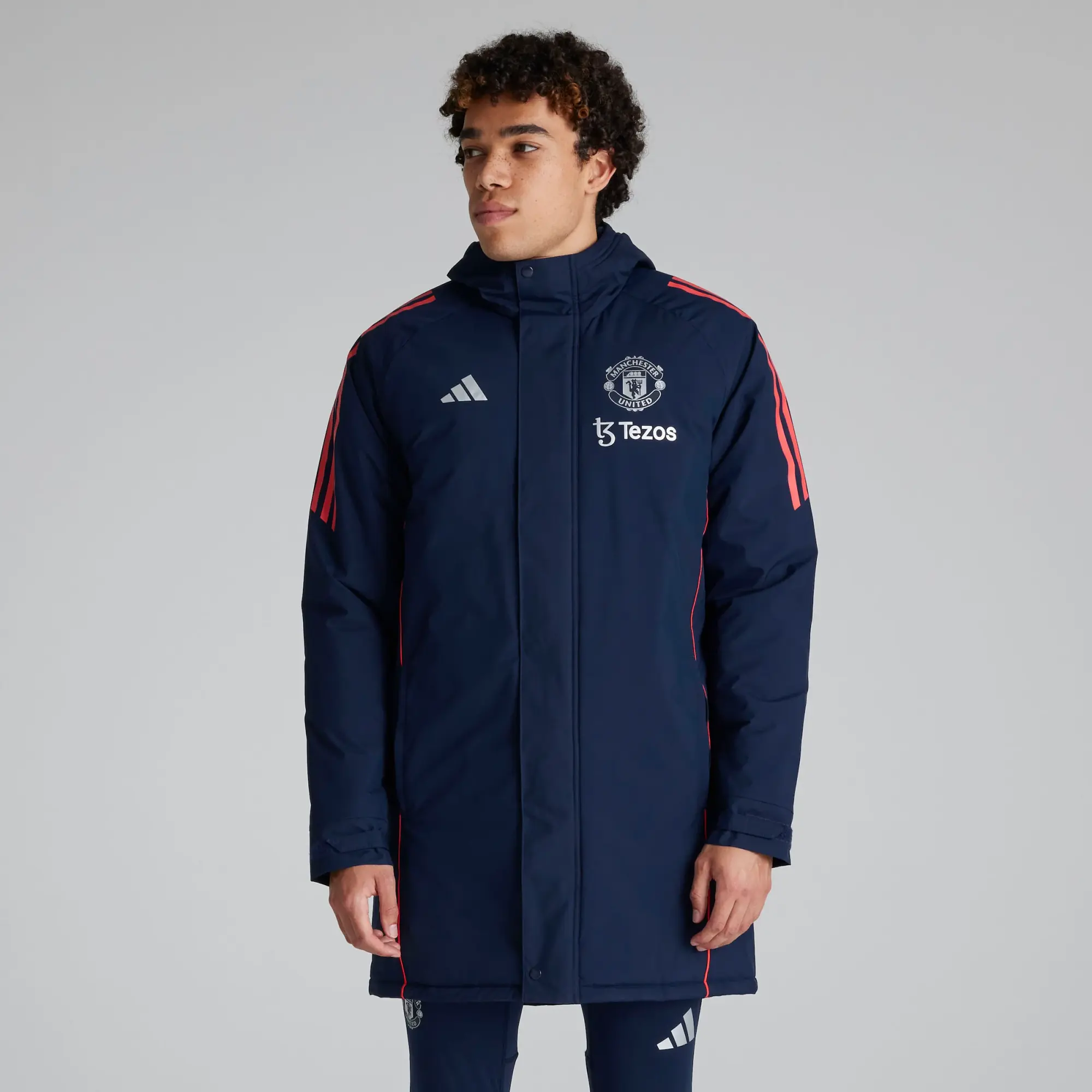 adidas Manchester United Tiro 24 Stadium Parka Navy