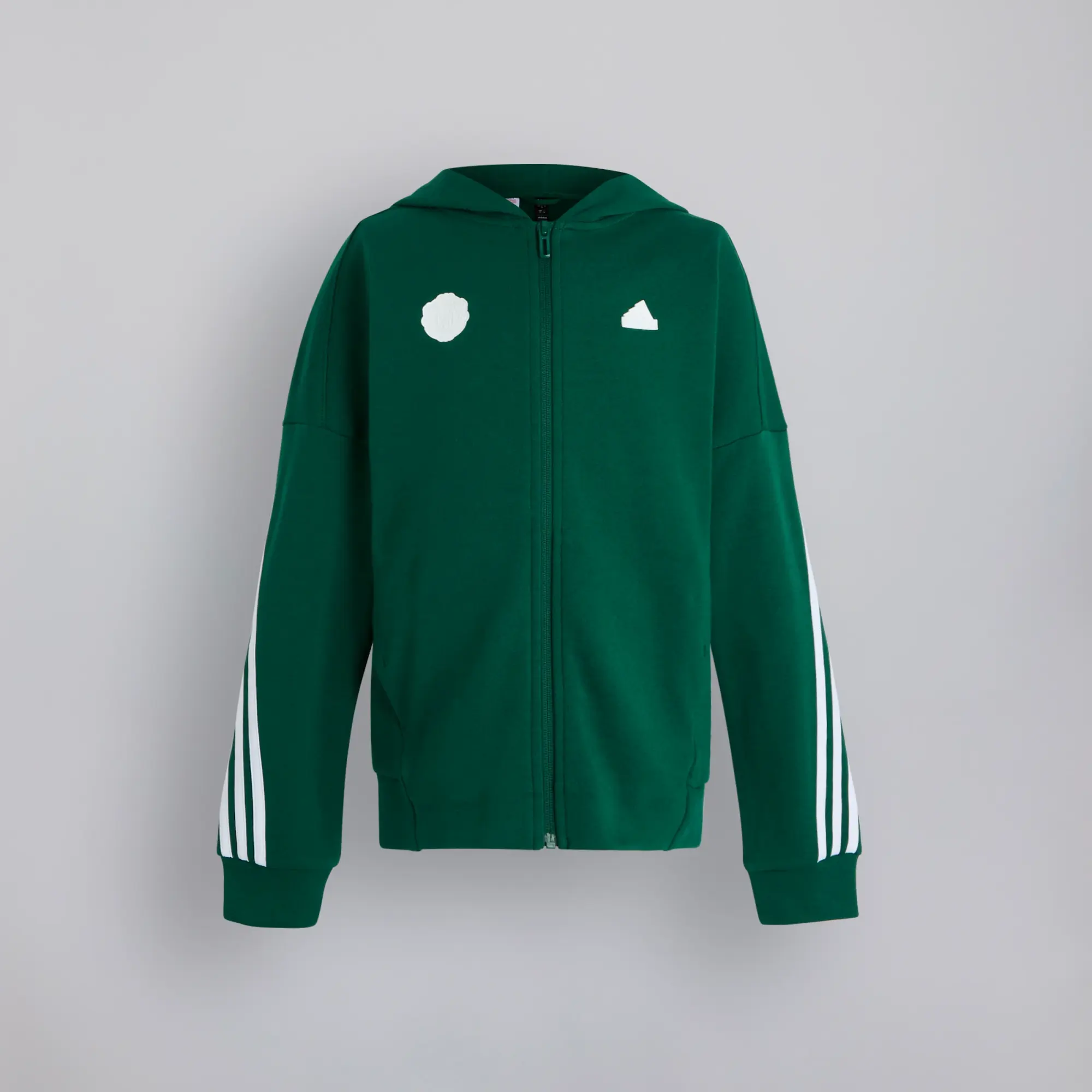 Manchester United x adidas Kids Future Icons 3-Stripes Full Zip Track Top Green