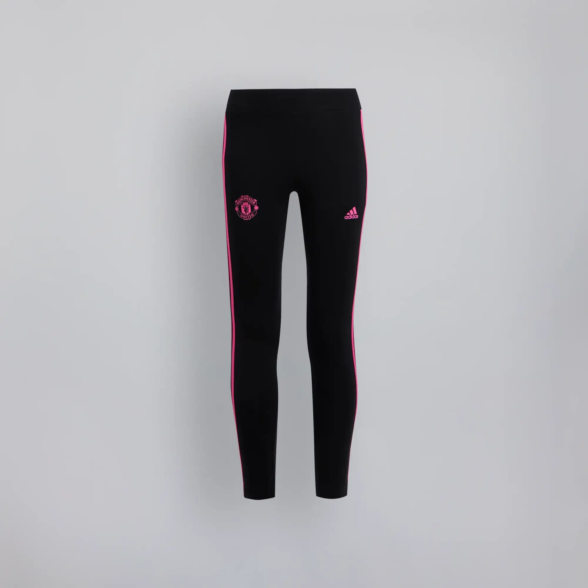 Manchester United x adidas Kids Essentials 3-Stripes Cotton Leggings Black