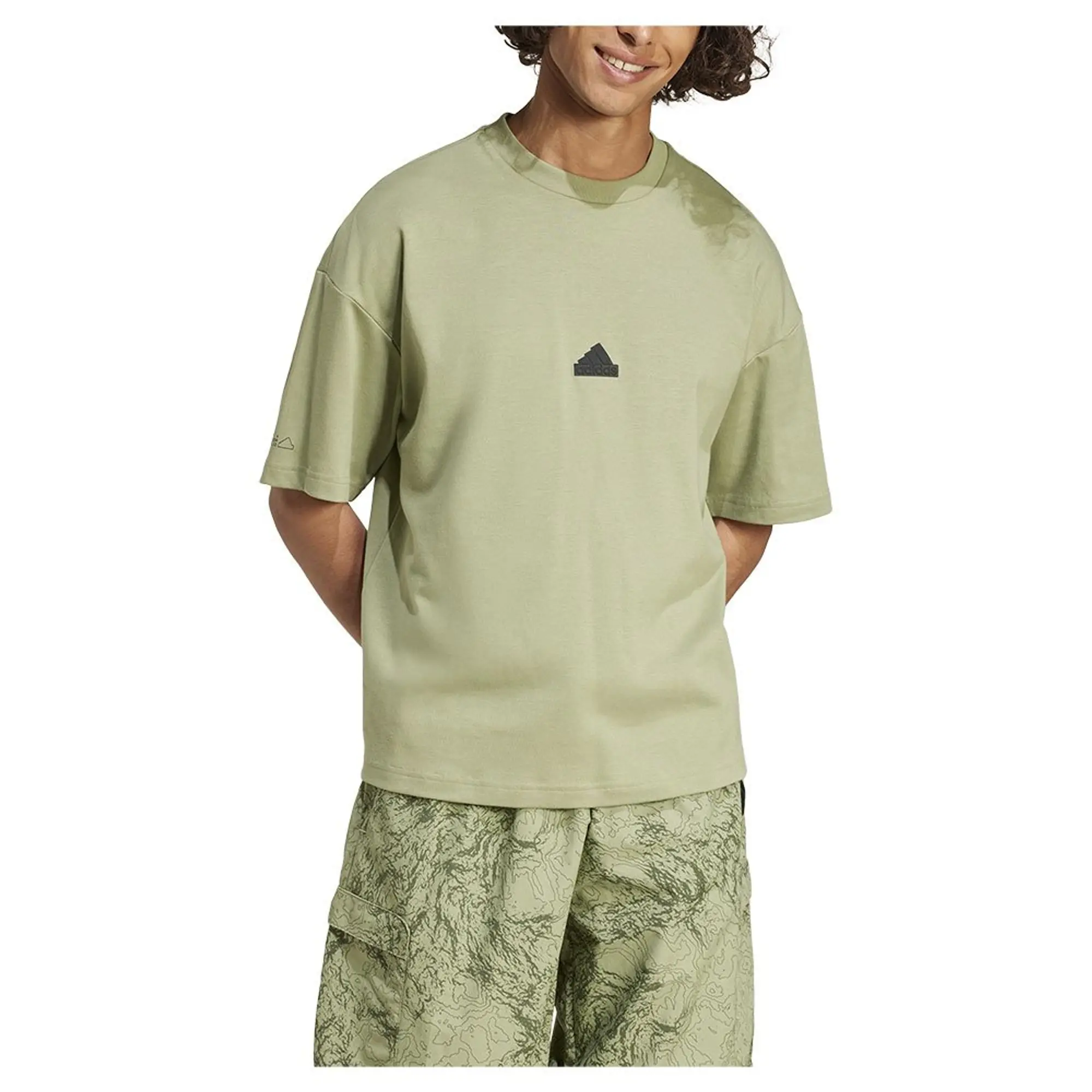 Manchester United x adidas Mens City Escape T-Shirt Green